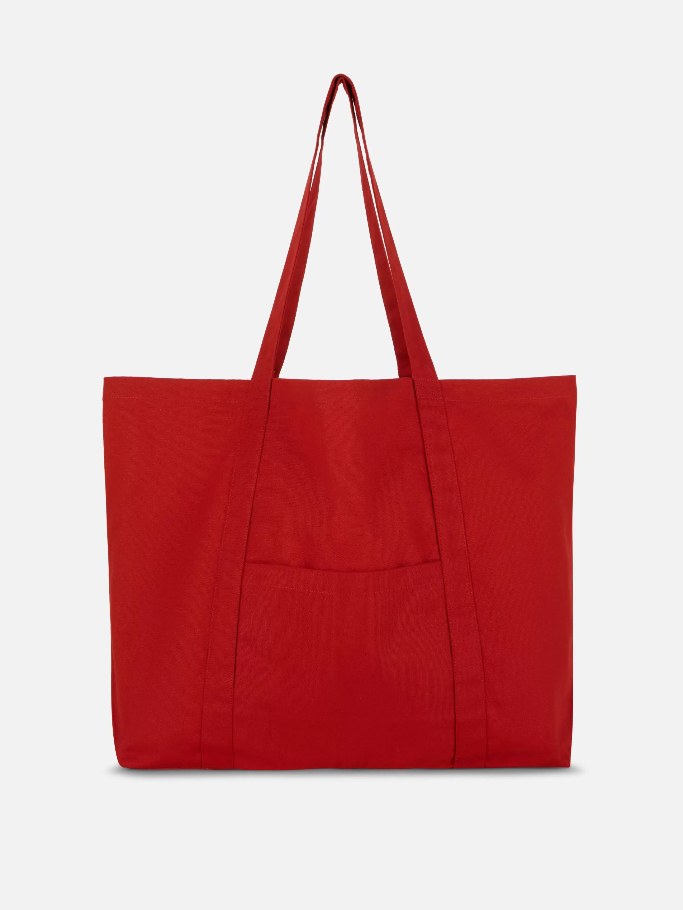 Malas E Carteiras*Primark Mala Shopper Lona Grande Vermelho