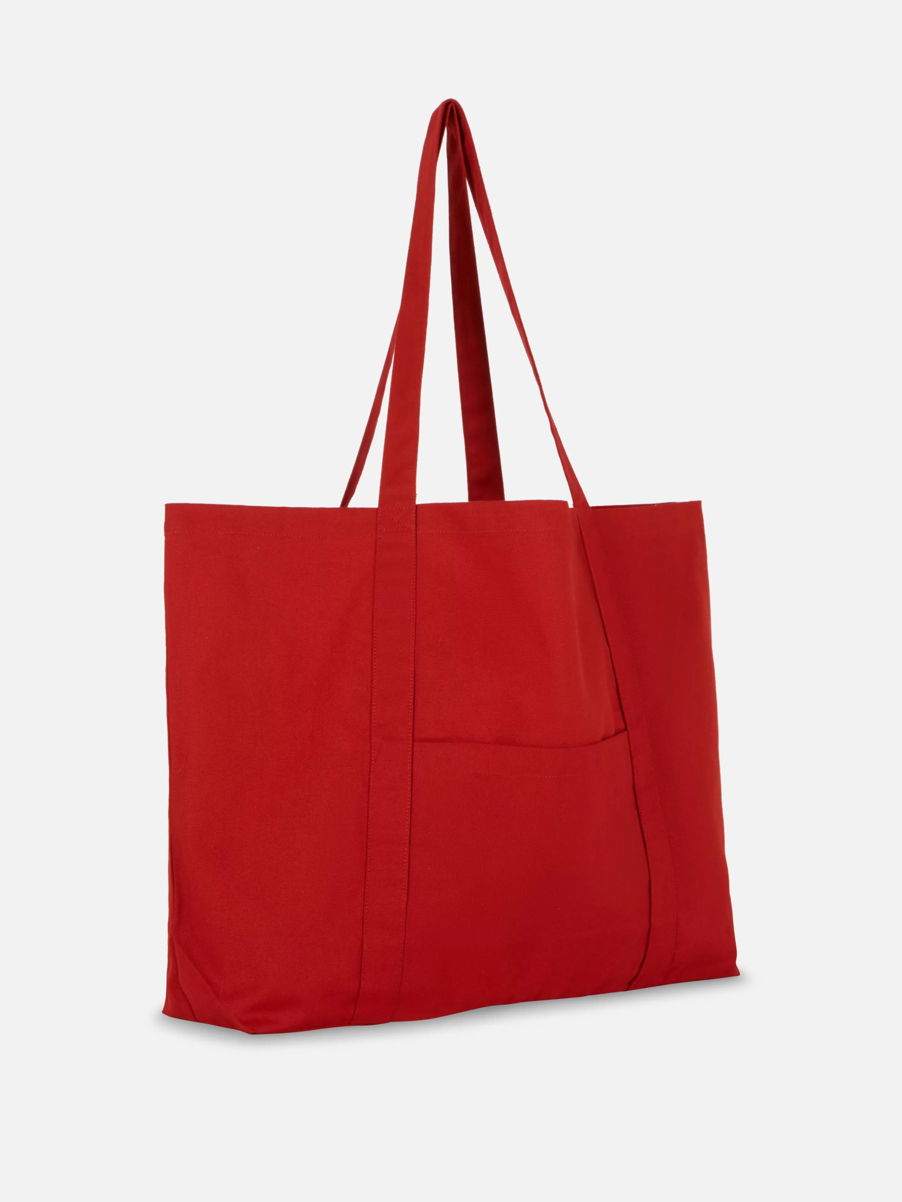 Malas E Carteiras*Primark Mala Shopper Lona Grande Vermelho