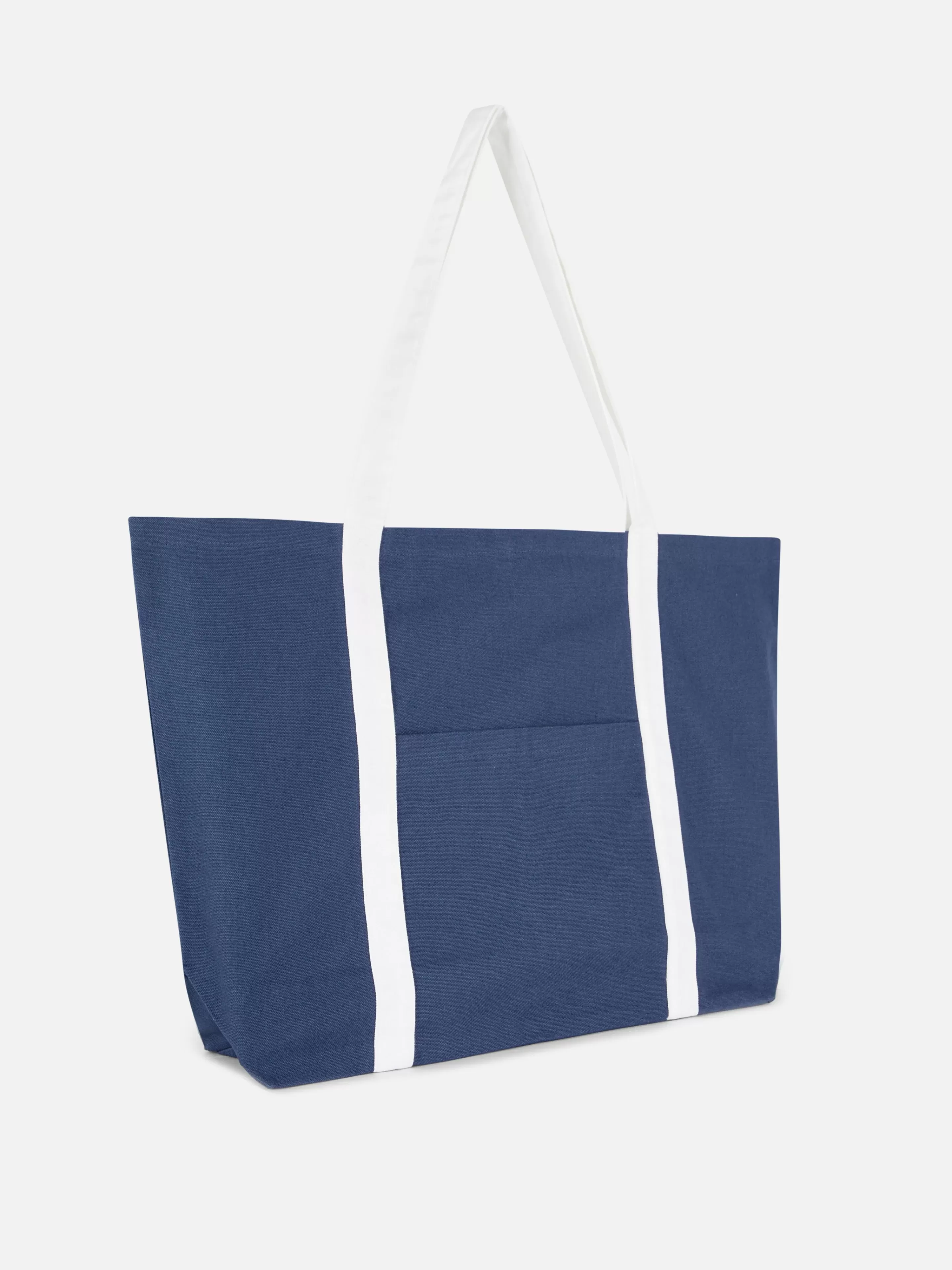 Malas E Carteiras*Primark Mala Shopper Lona Grande Azul-marinho