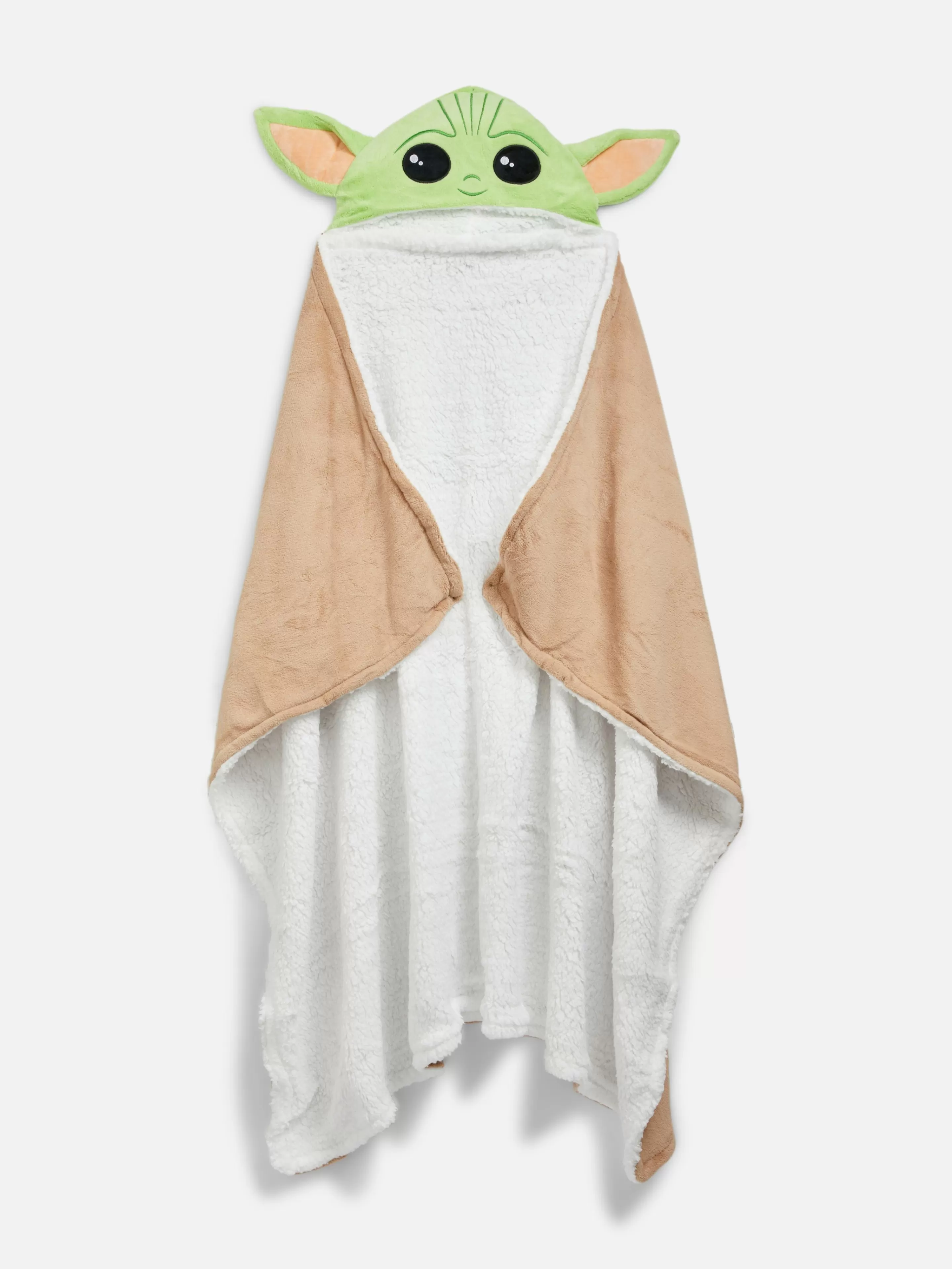 Cobertores E Mantas*Primark Manta Capuz Star Wars Baby Yoda Castanho