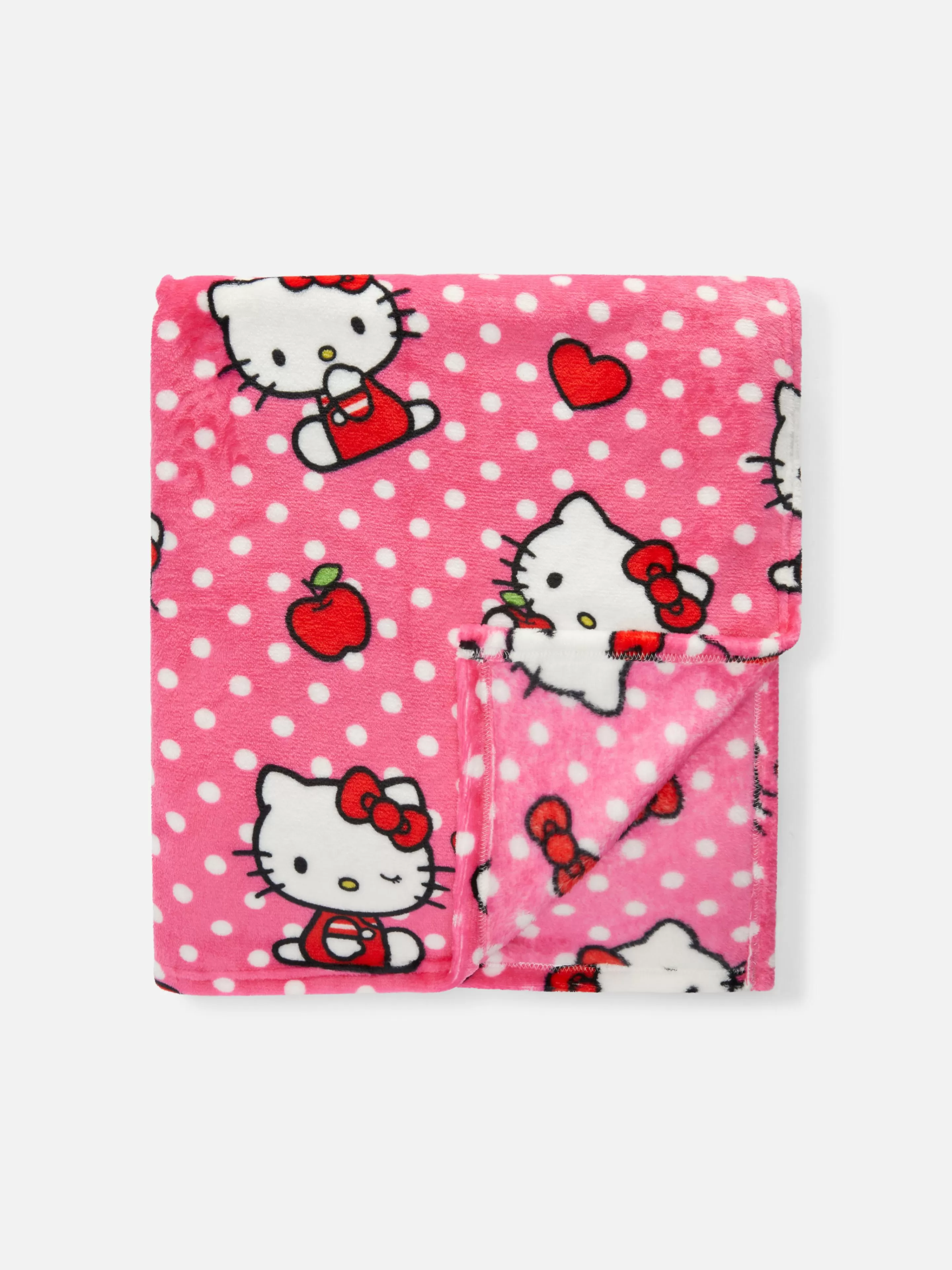 Cobertores E Mantas*Primark Manta Toque Suave Hello Kitty Cor-de-rosa