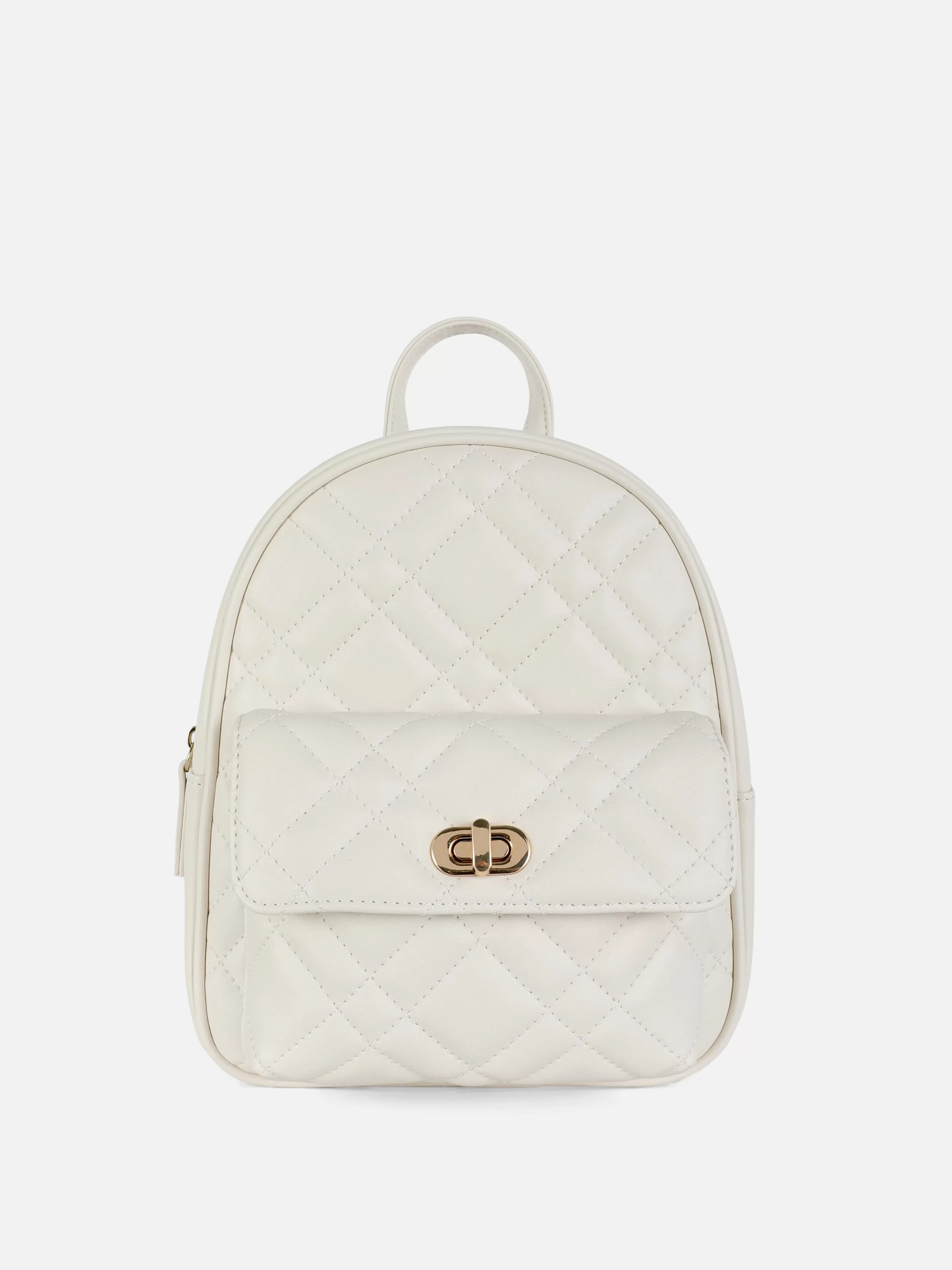 Malas E Carteiras*Primark Mochila Acolchoada Mini Branco