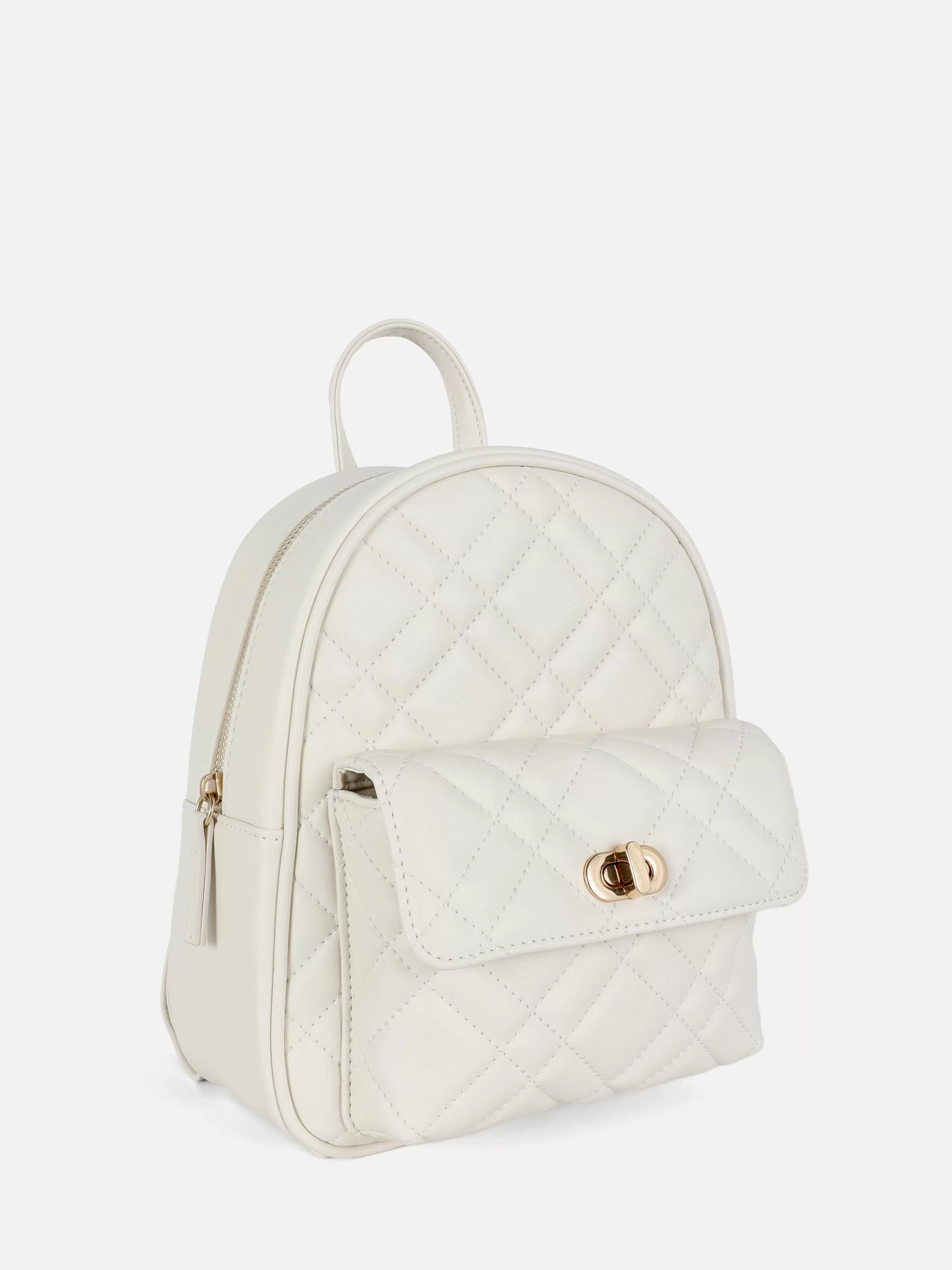 Malas E Carteiras*Primark Mochila Acolchoada Mini Branco