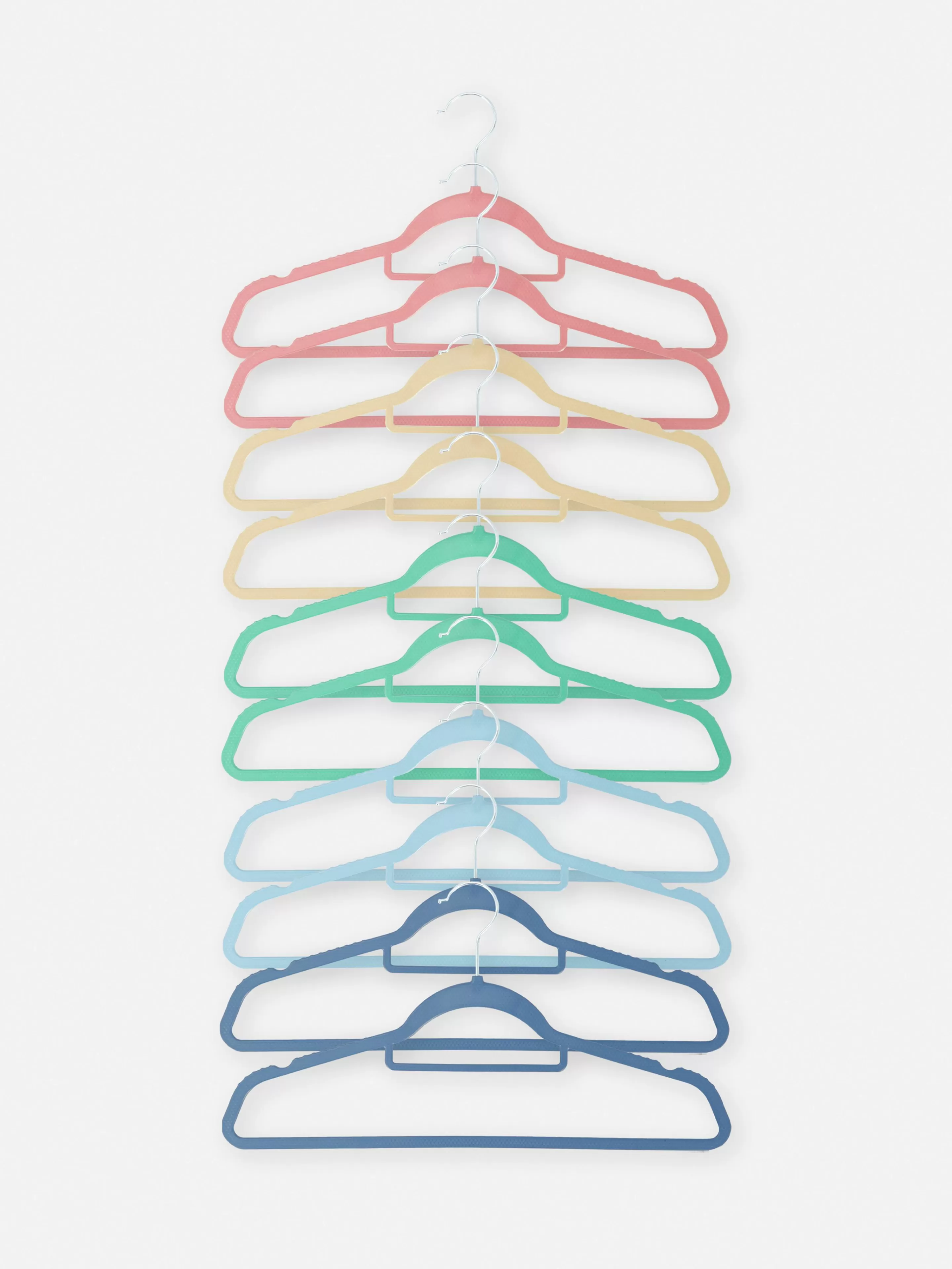 Cabides E Arrumação De Parede*Primark Pack 10 Cabides Coloridos Criança Multicolor