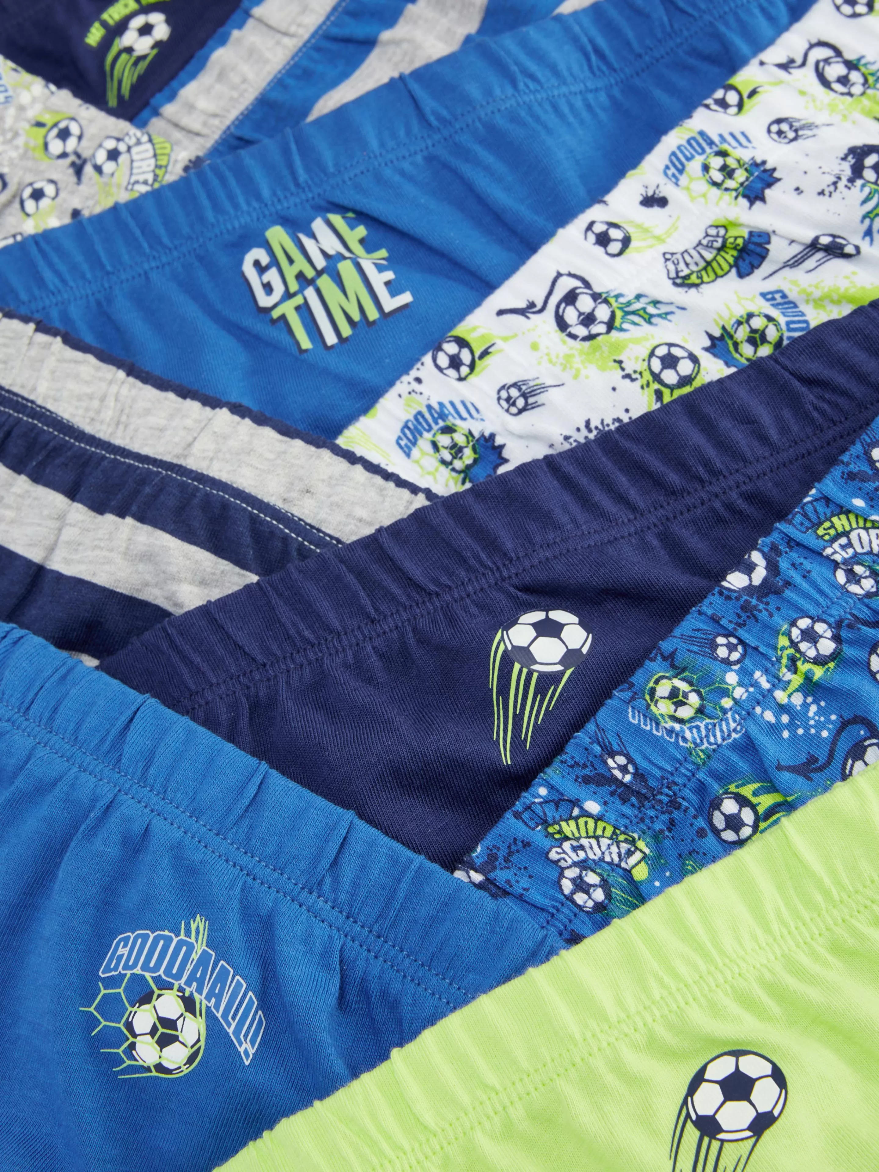 Roupa Interior*Primark Pack 10 Cuecas Gráficas Futebol Multicolor