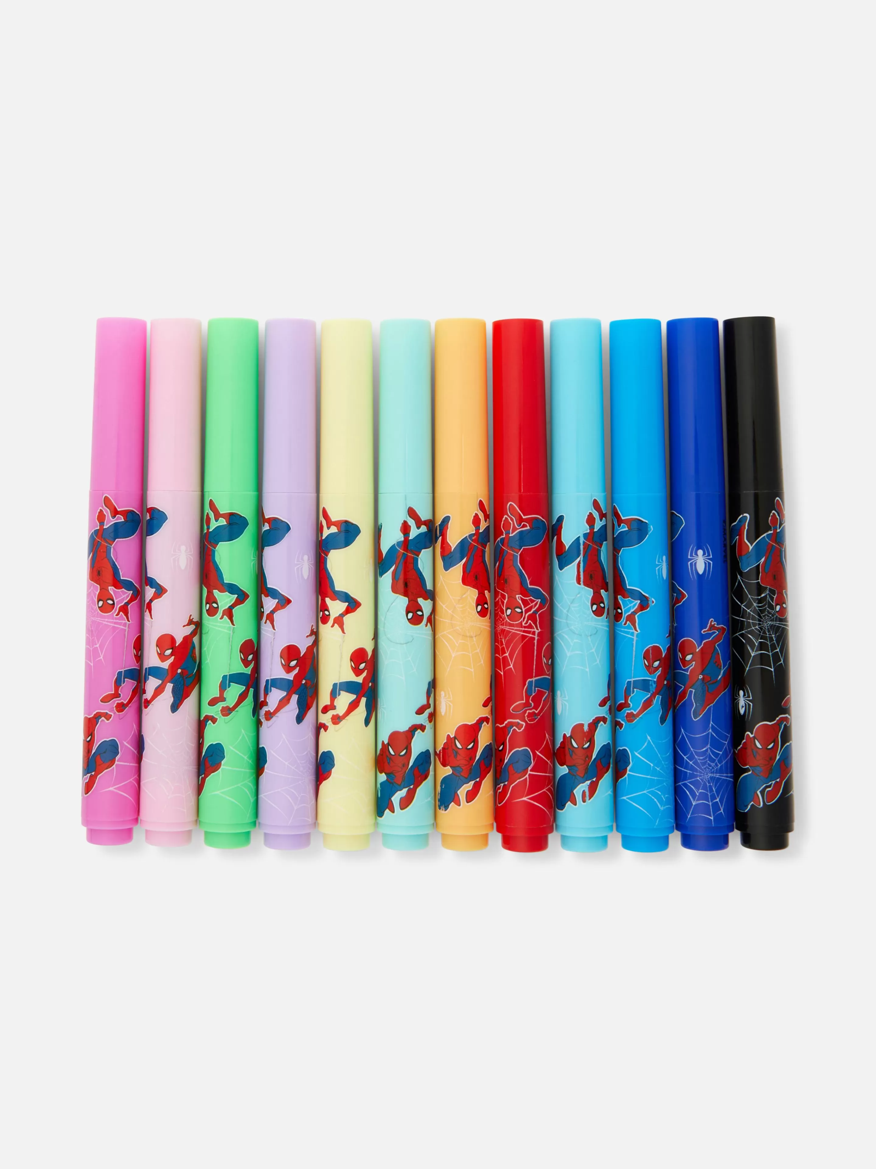 Lápis De Cor*Primark Pack 12 Marcadoras Perfumados MARVEL Homem-Aranha Vermelho