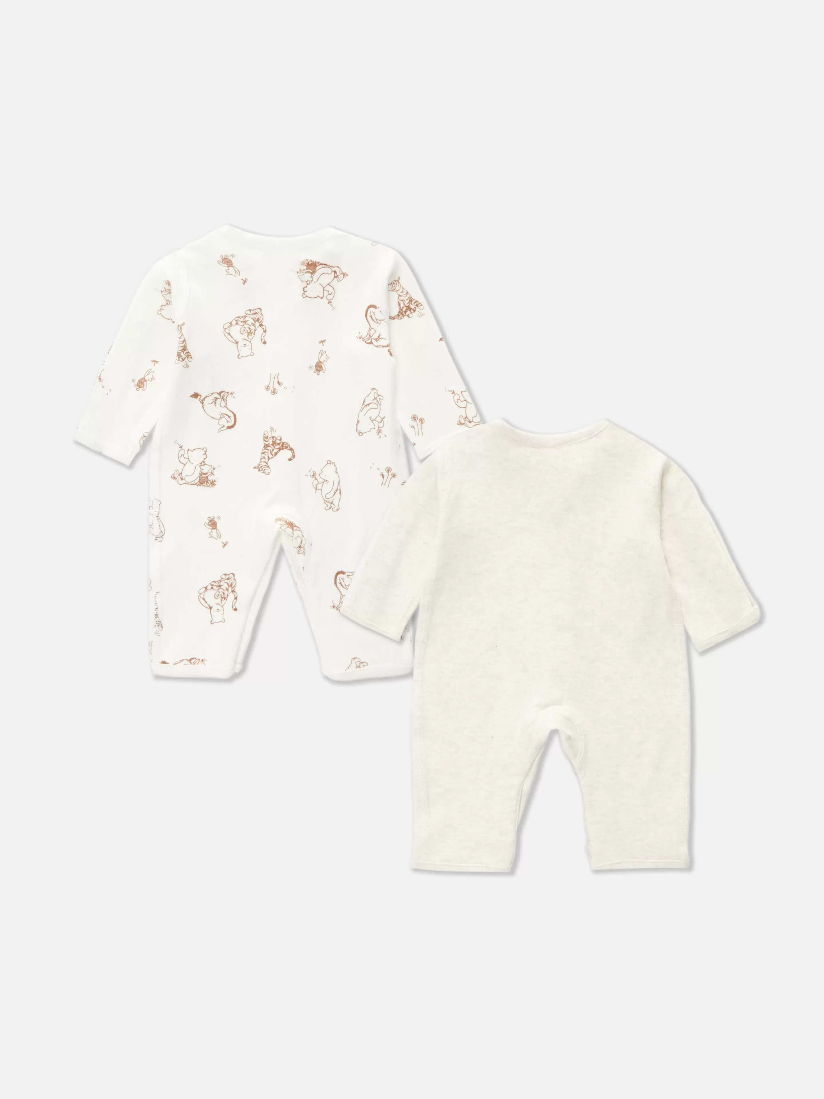 Conjuntos E Visuais*Primark Pack 2 Babygrows Disney Winnie The Pooh Prematuros Aveia