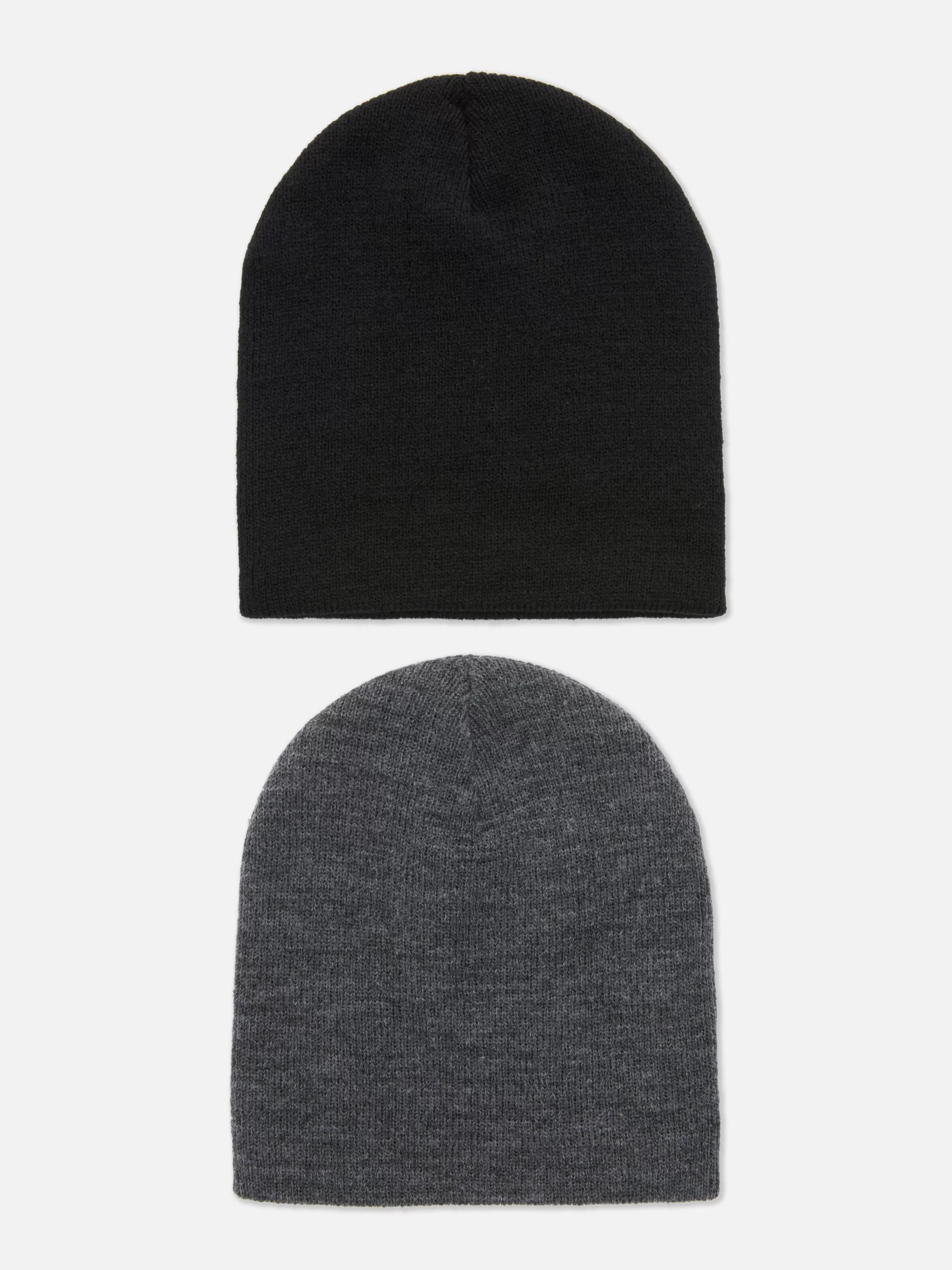 Chapéus, Luvas E Cachecóis*Primark Pack 2 Gorros Malha Fina Preto