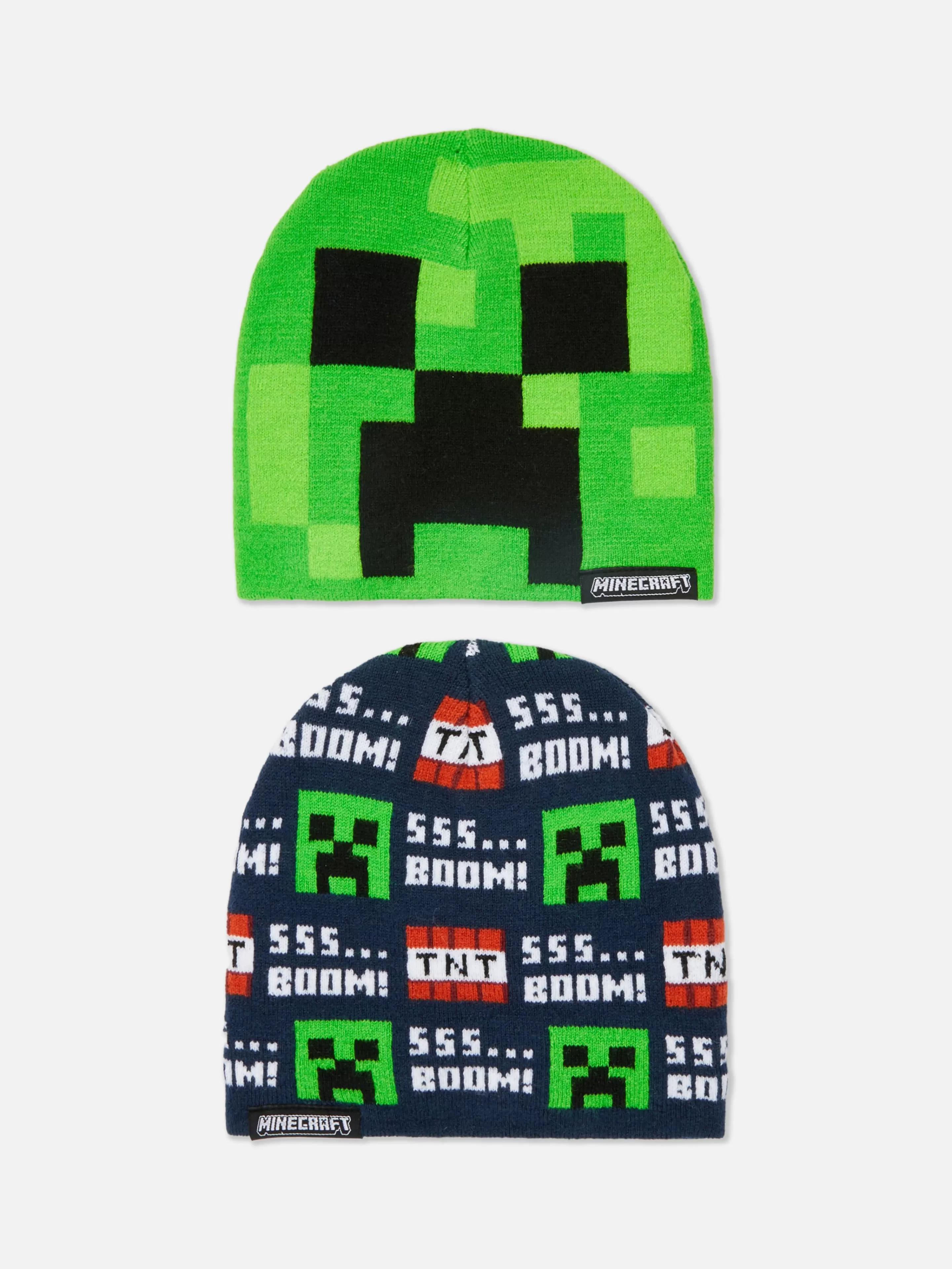 Chapéus, Luvas E Cachecóis*Primark Pack 2 Gorros Minecraft Multicolor