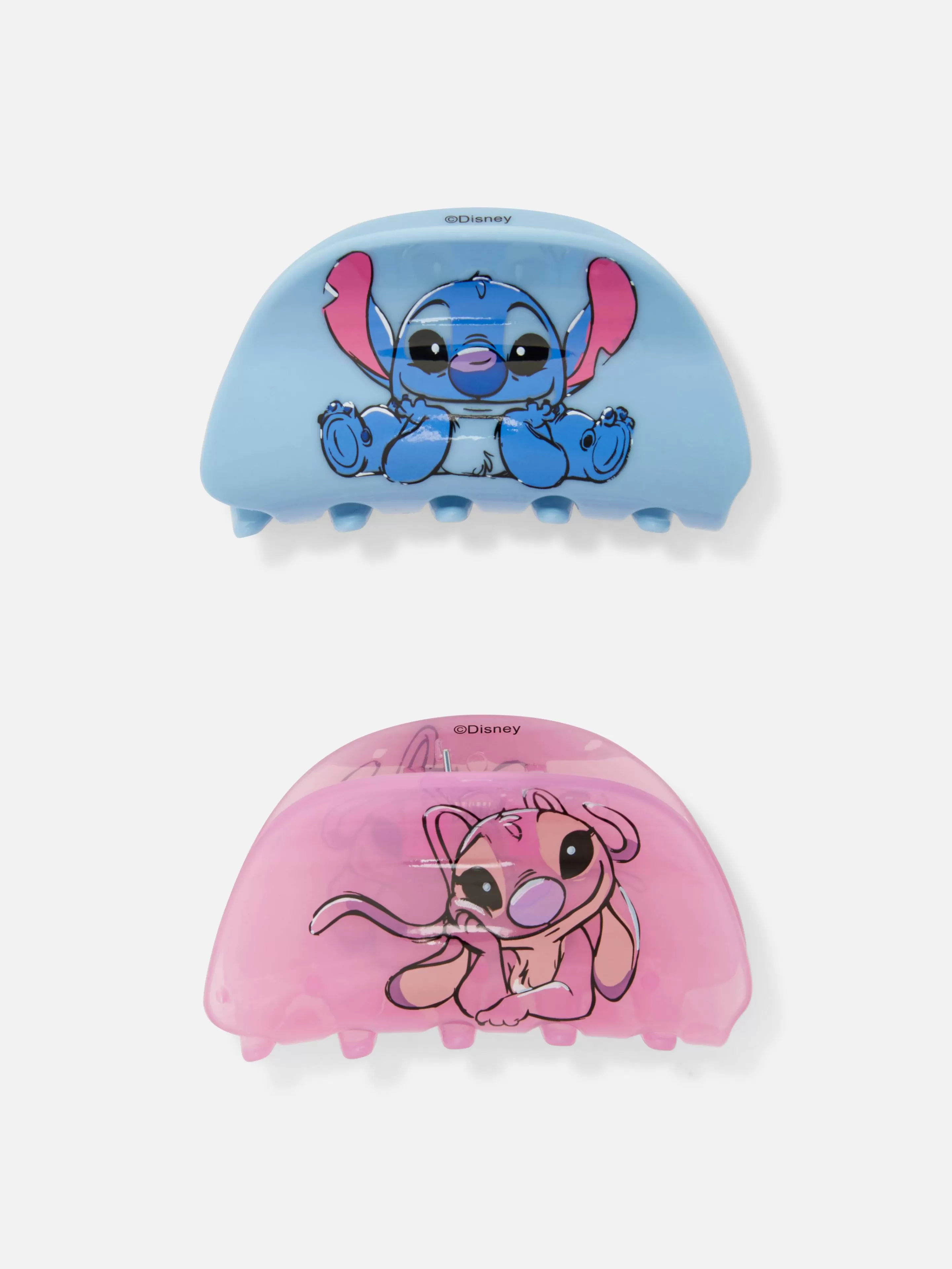 Acessórios De Cabelo*Primark Pack 2 Molas Cabelo Disney Stitch Azul