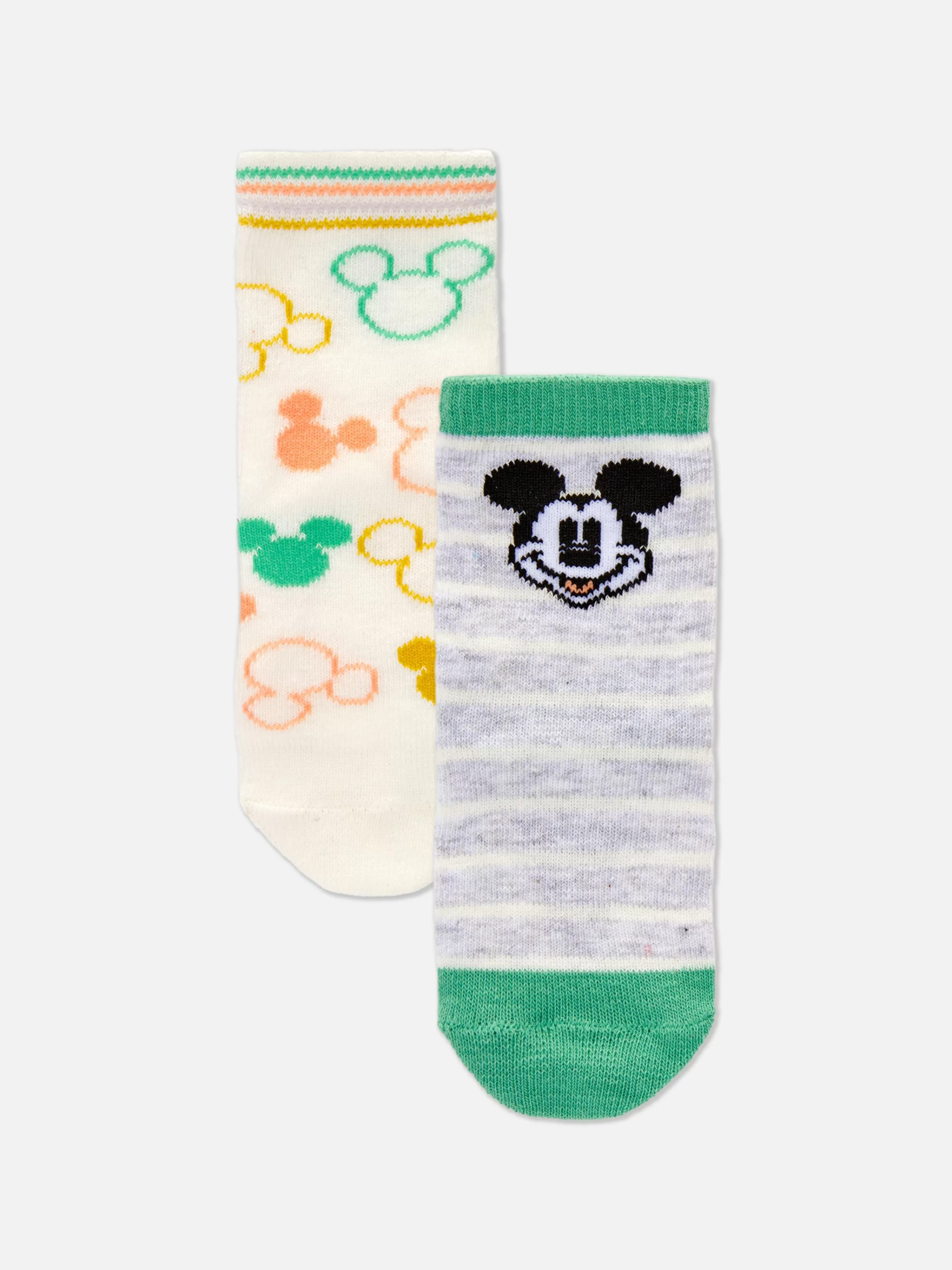 Meias E Collants*Primark Pack 2 Pares Meias Disney Mickey Verde