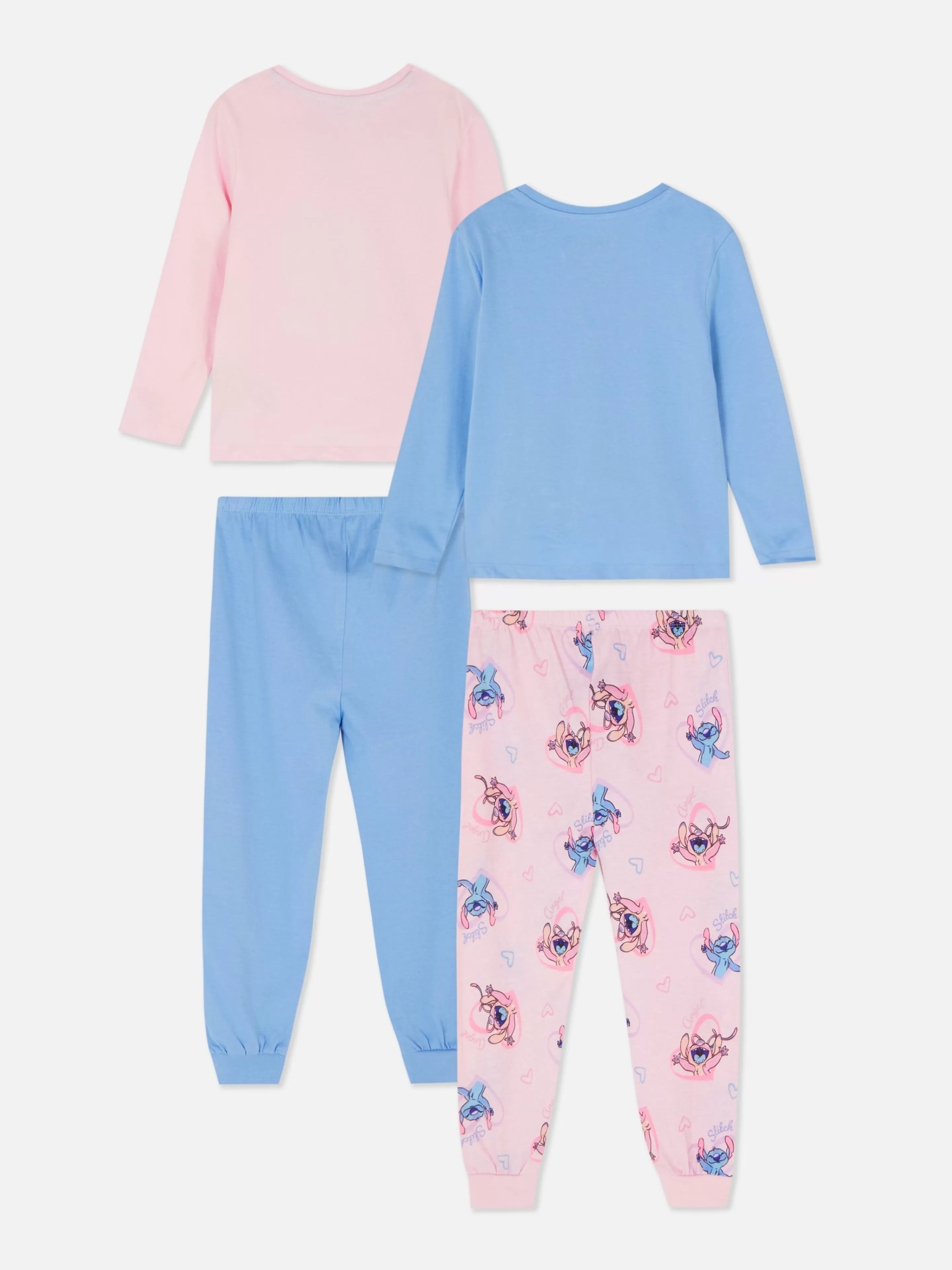 Pijamas E Roupa De Dormir*Primark Pack 2 Pijamas Calças Disney Stitch & Angel Multicolor