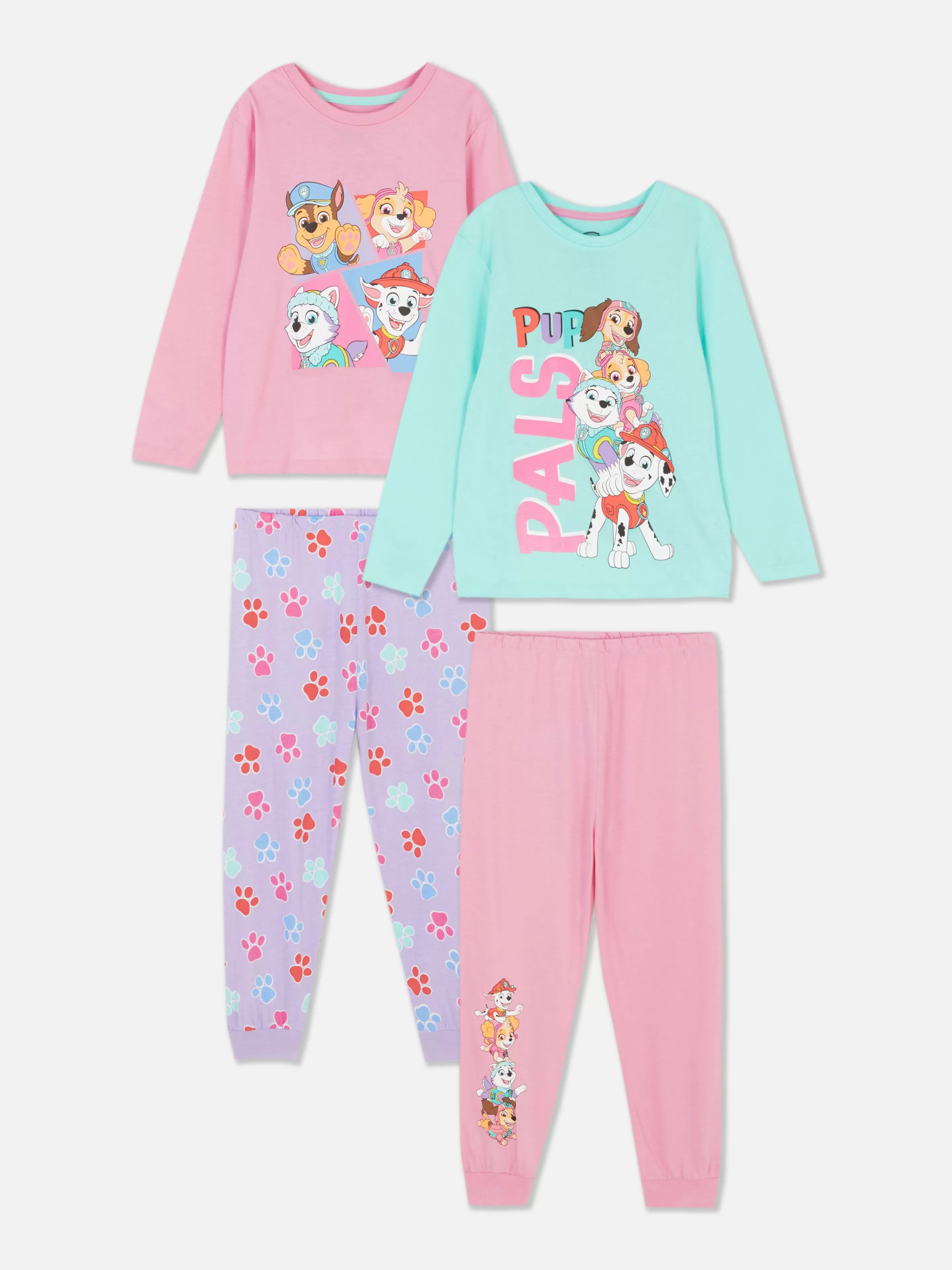 Pijamas E Roupa De Dormir*Primark Pack 2 Pijamas Compridos PAW Patrol Multicolor