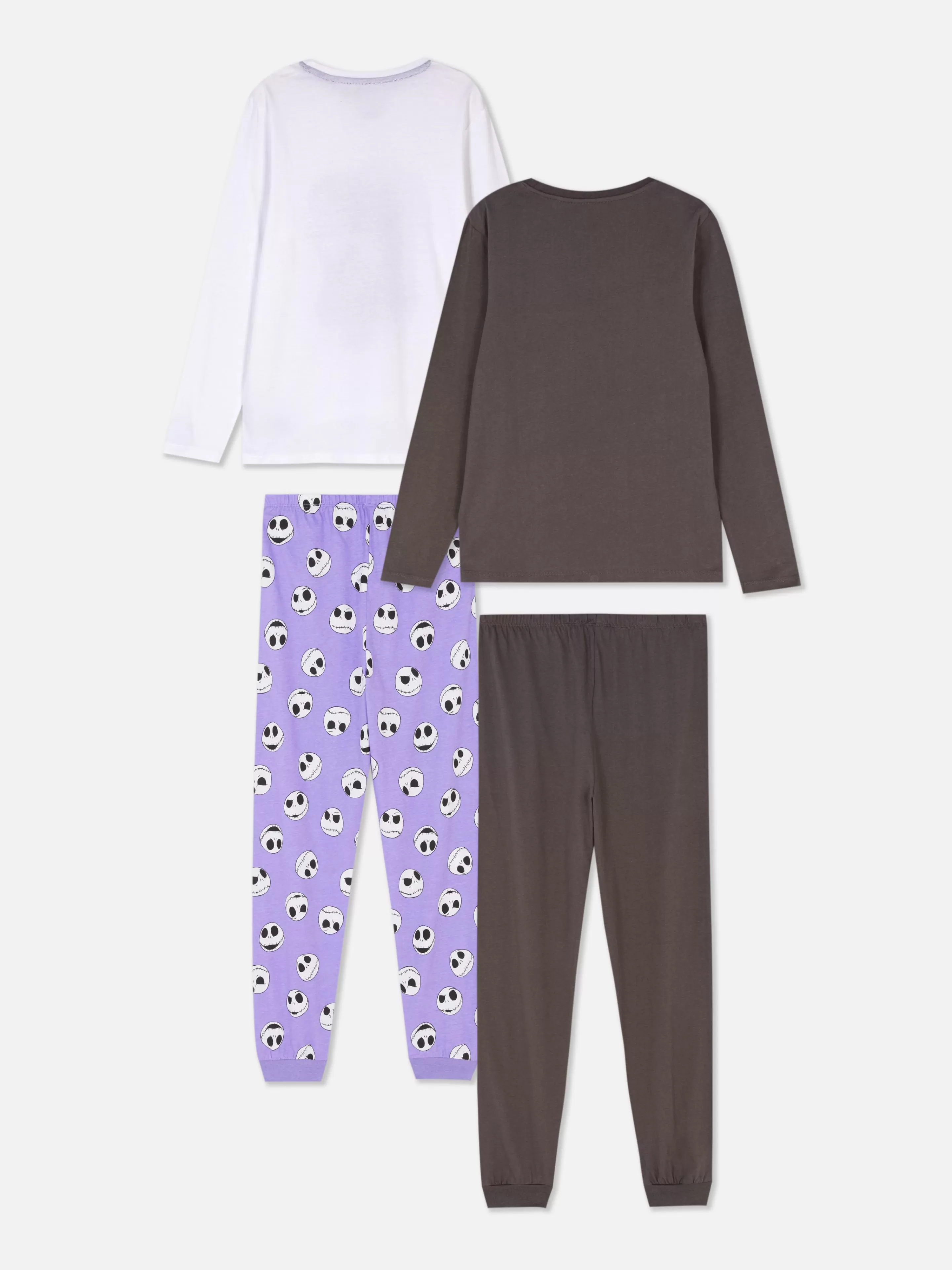 Pijamas E Roupa De Dormir*Primark Pack 2 Pijamas Manga Comprida Disney Tim Burton O Estranho Mundo De Jack Multicolor