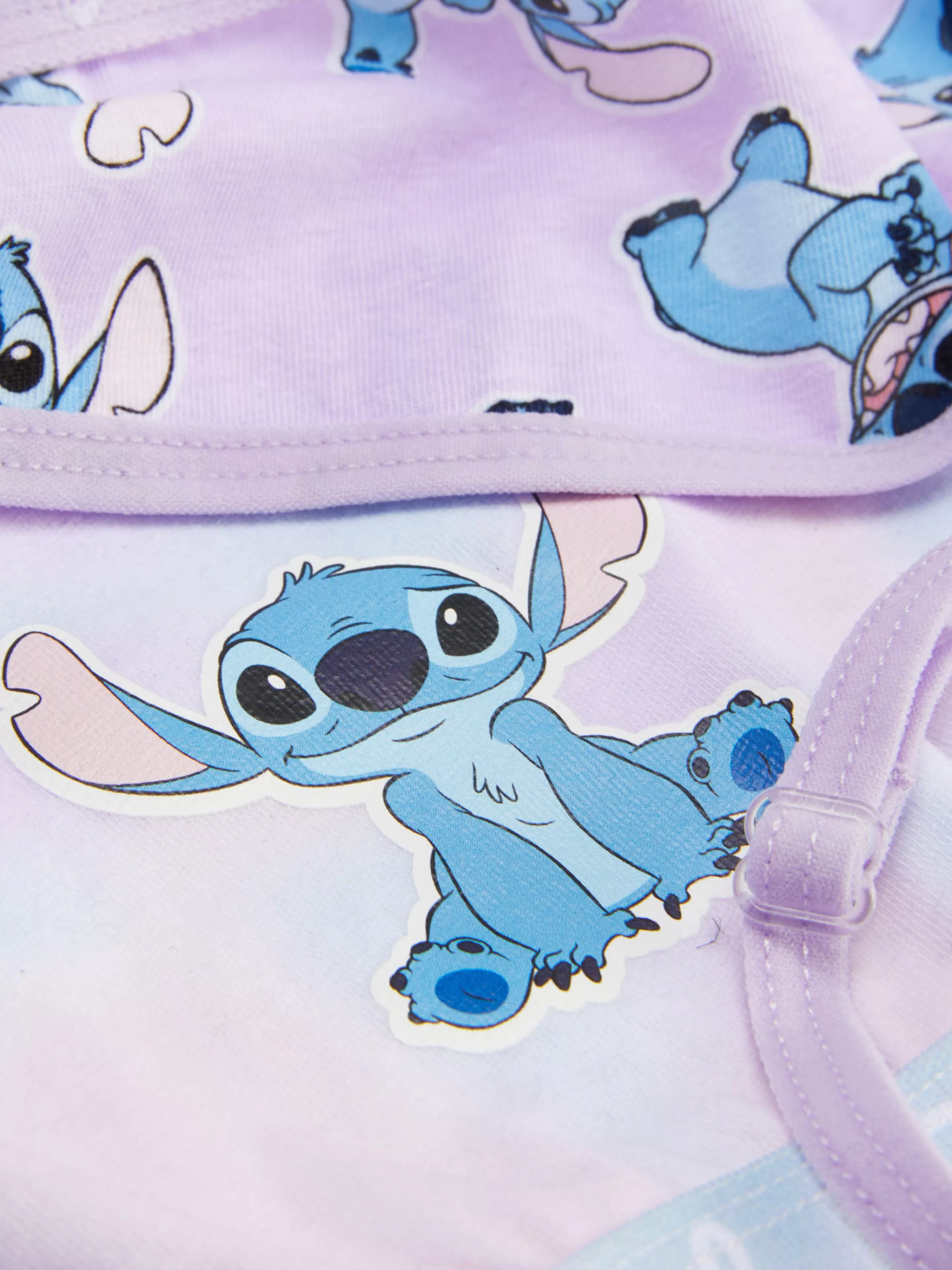 Roupa Interior*Primark Pack 2 Tops S/ Mangas Curtos Disney Stitch Multicolor