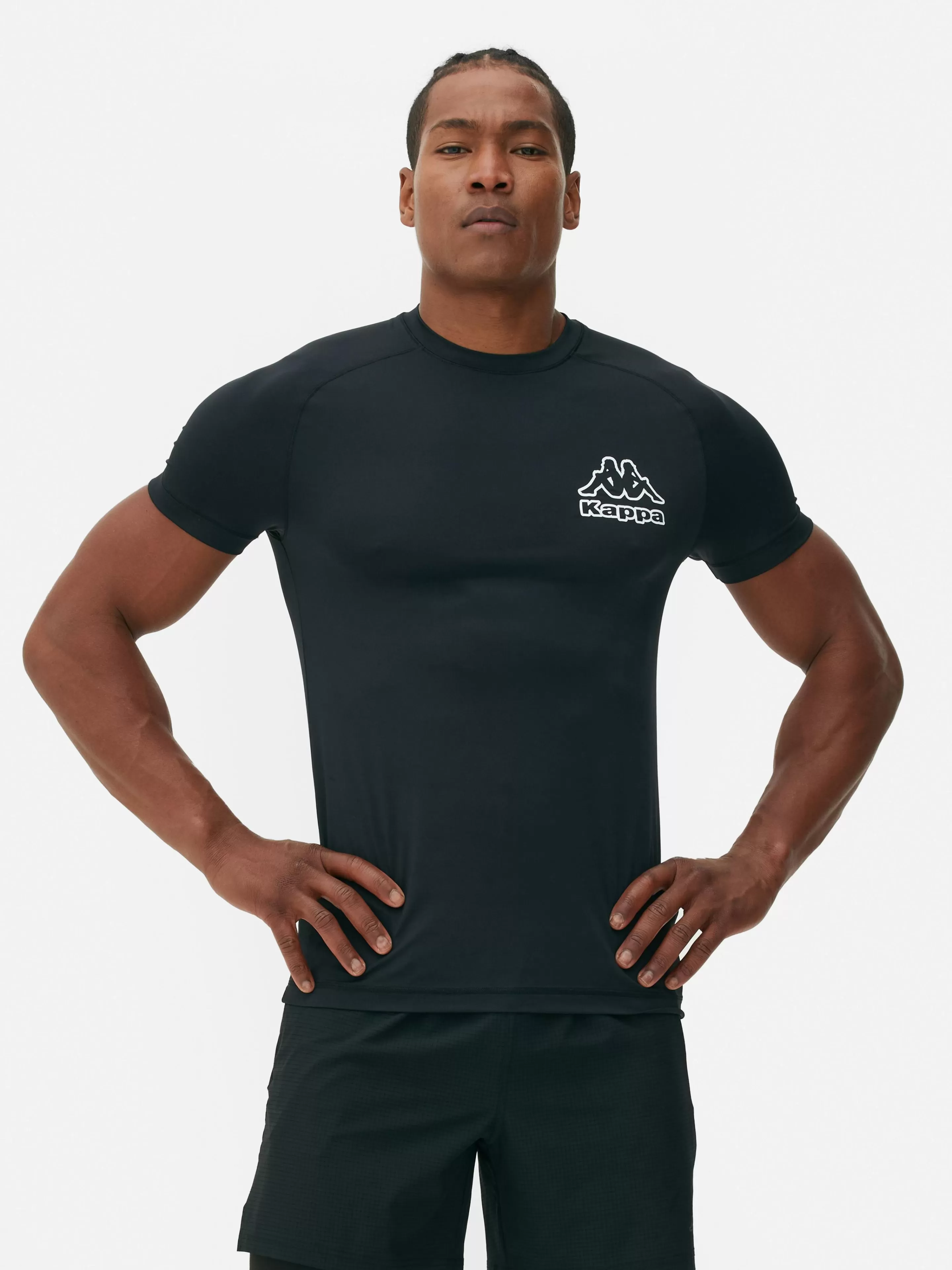 Roupa De Desporto | Tops E T-Shirts*Primark Pack 2 T-shirts Desporto Kappa X Preto