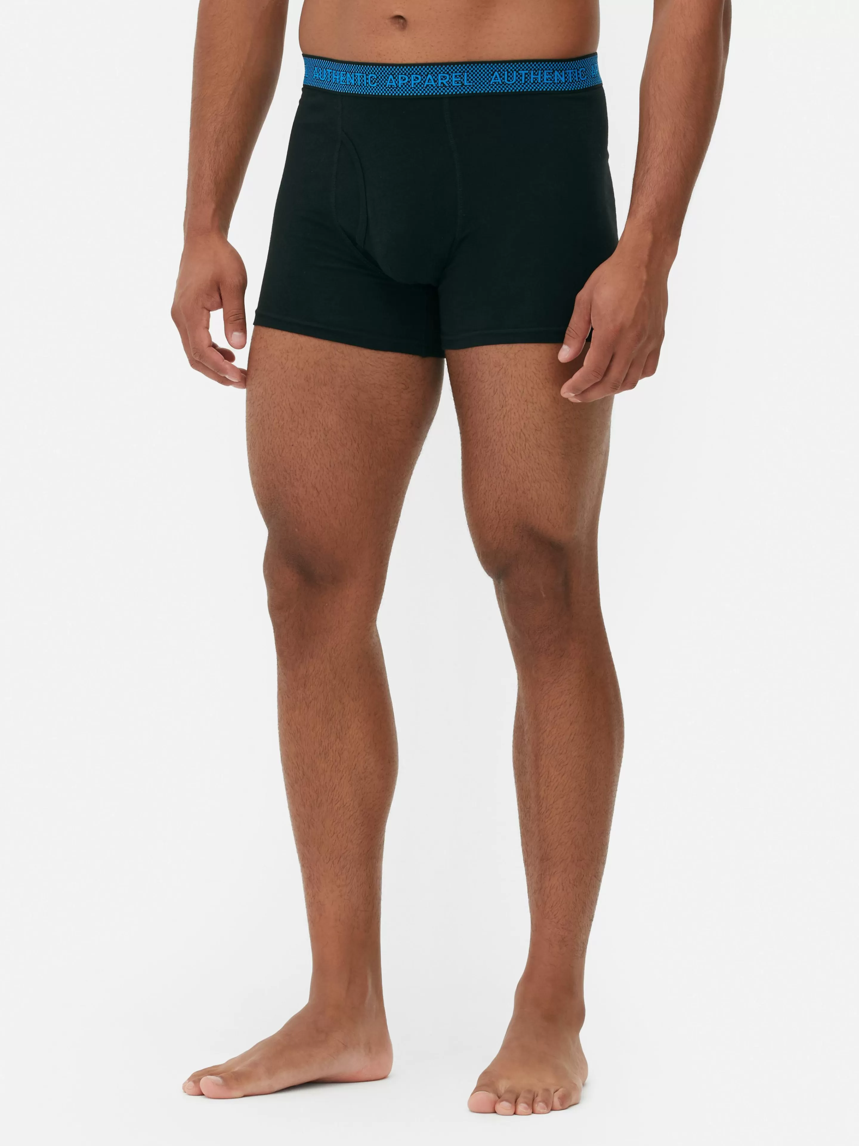 Roupa Interior*Primark Pack 3 Boxers Cós Texturado Preto