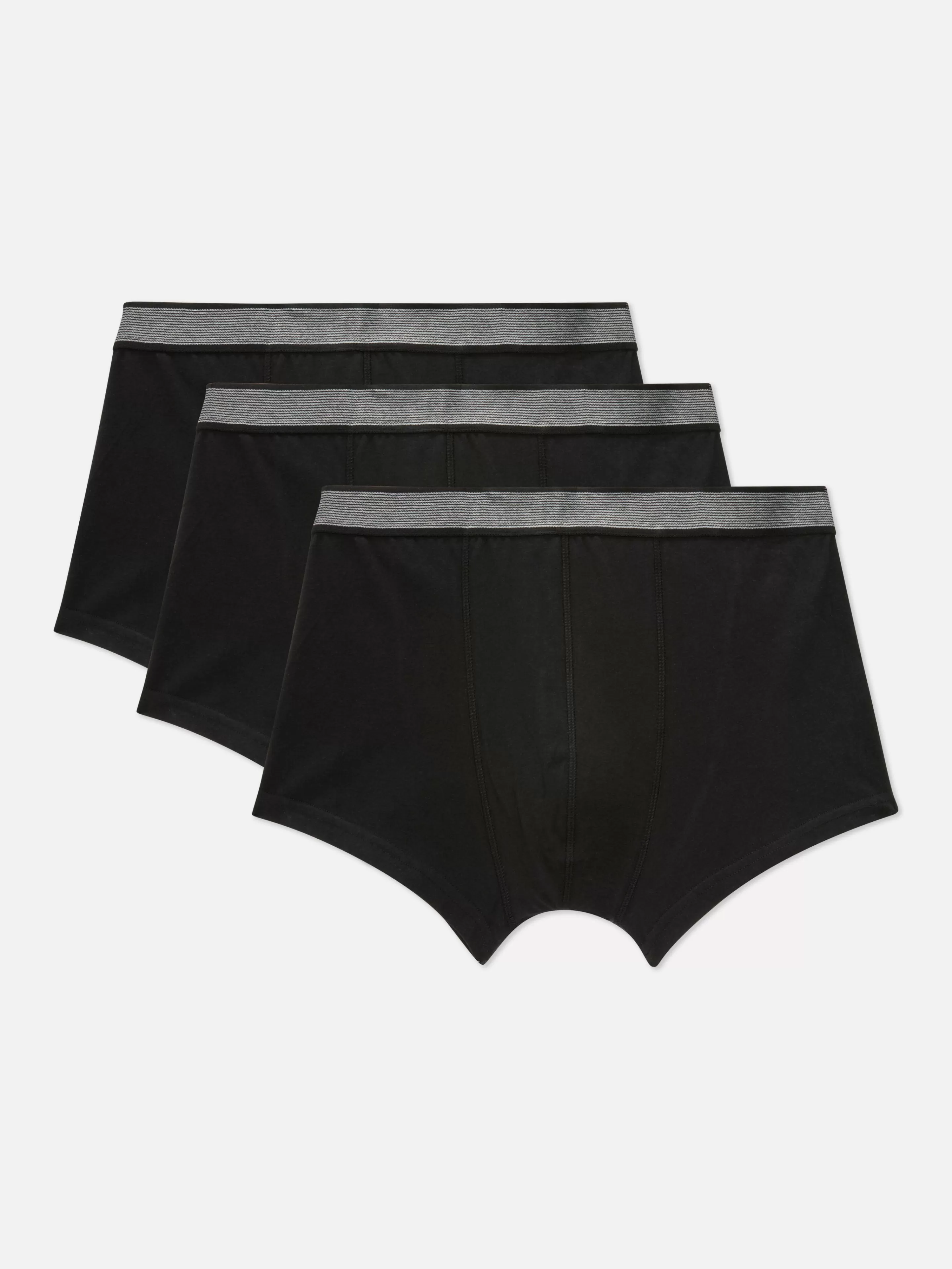 Roupa Interior*Primark Pack 3 Boxers Moda Preto