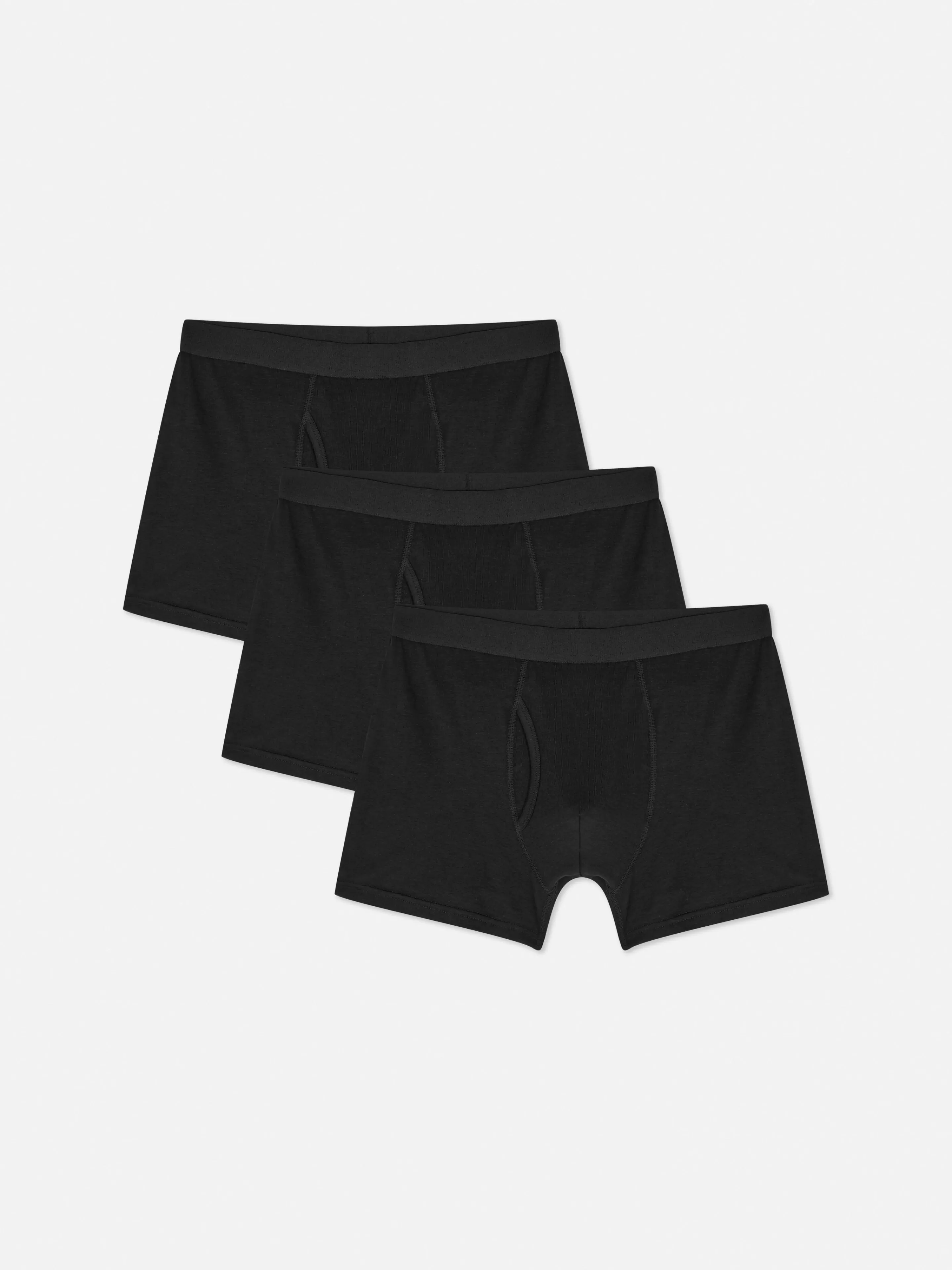 Roupa Interior*Primark Pack 3 Boxers Premium Preto