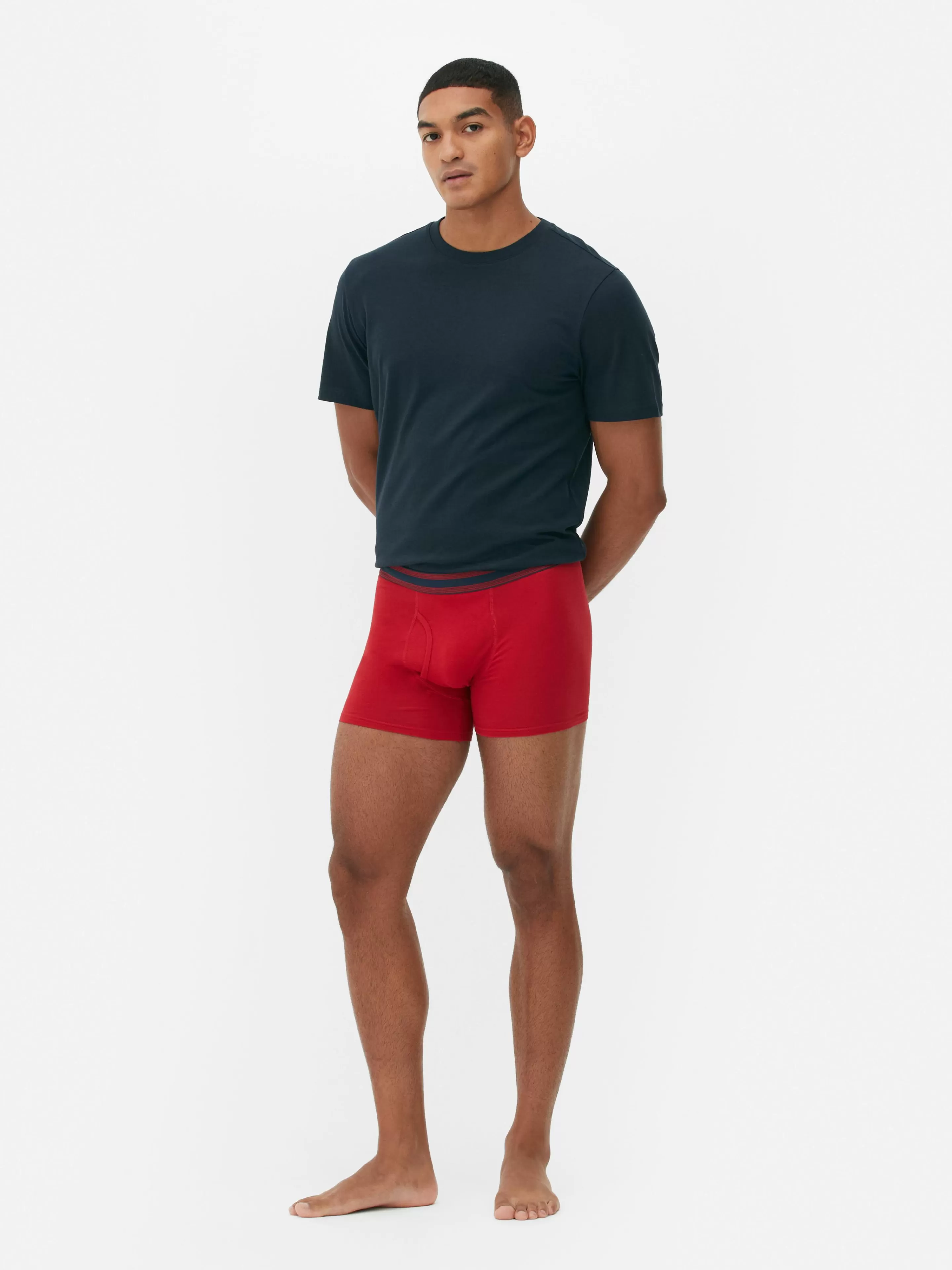 Roupa Interior*Primark Pack 3 Boxers Sortidos Vermelho