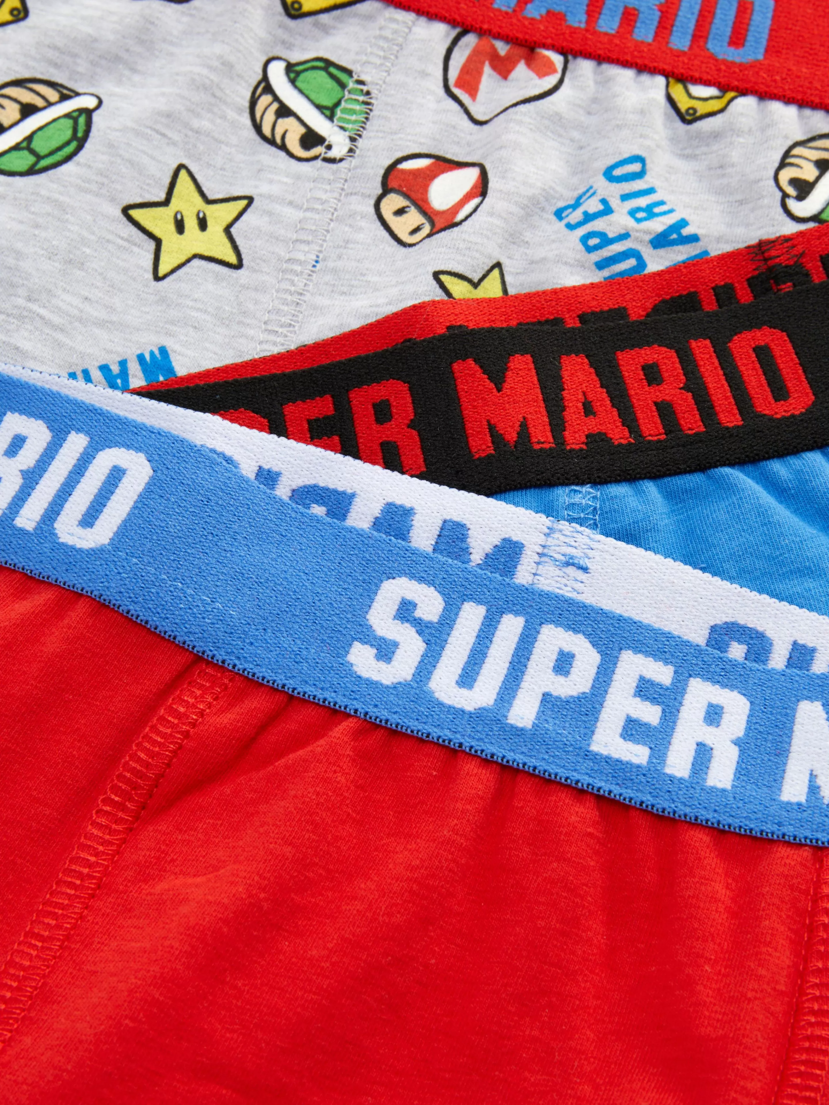 Roupa Interior*Primark Pack 3 Boxers Super Mario Multicolor