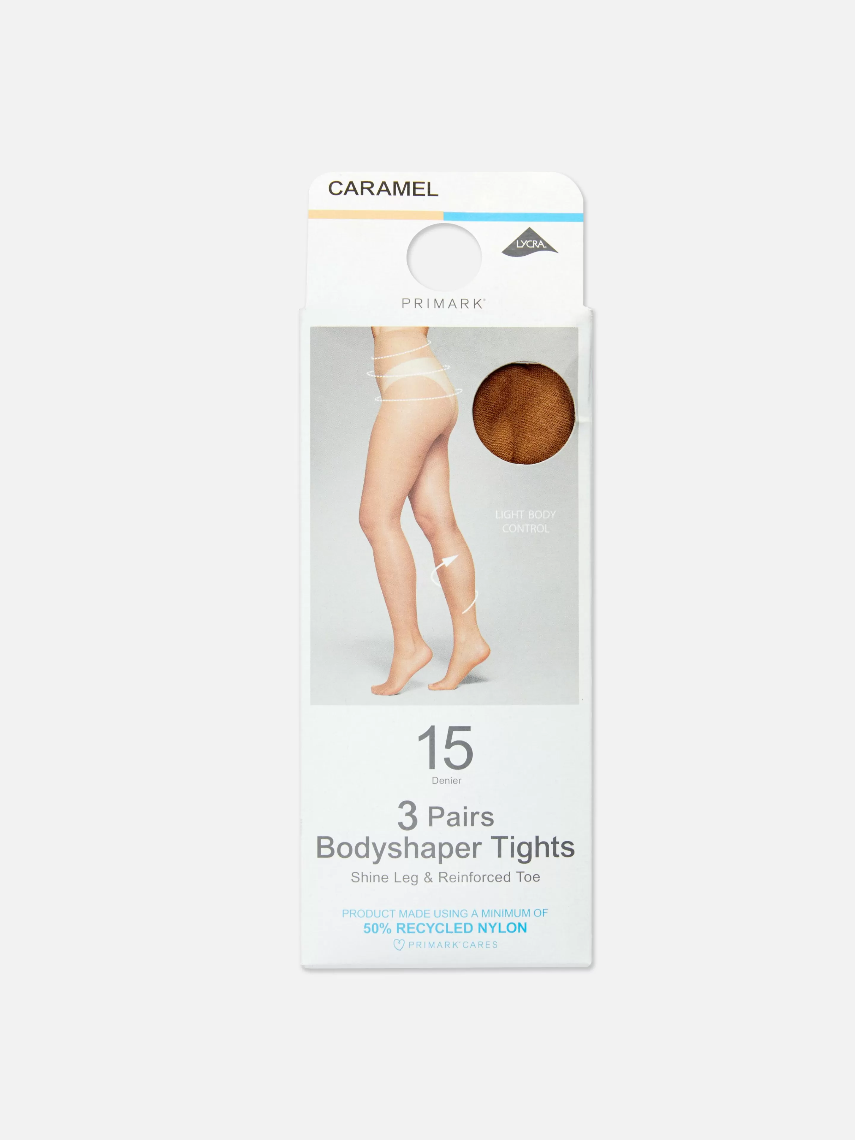 Collants*Primark Pack 3 Collants Modeladores 15 Denier Caramelo