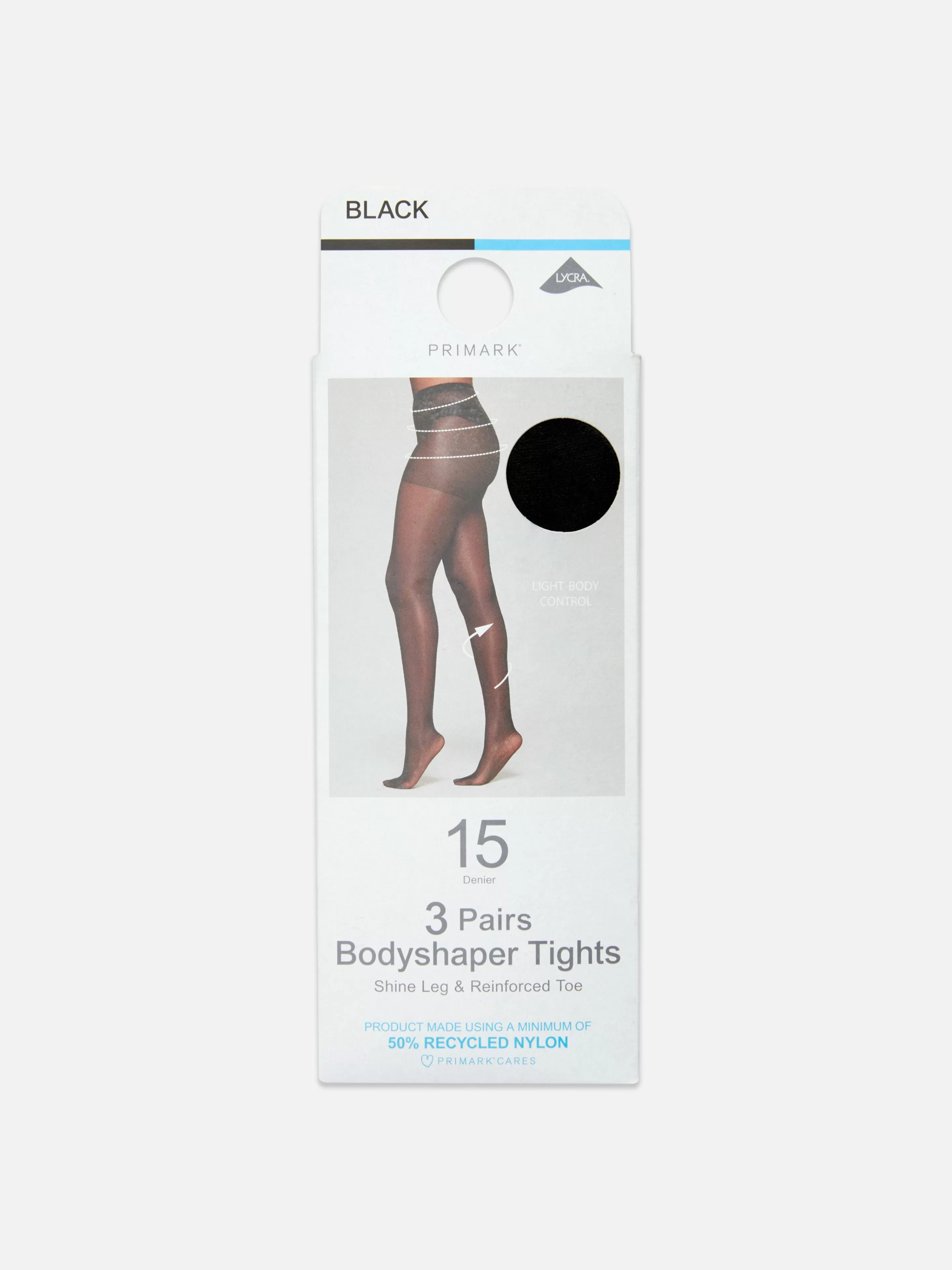 Collants*Primark Pack 3 Collants Modeladores 15 Denier Preto