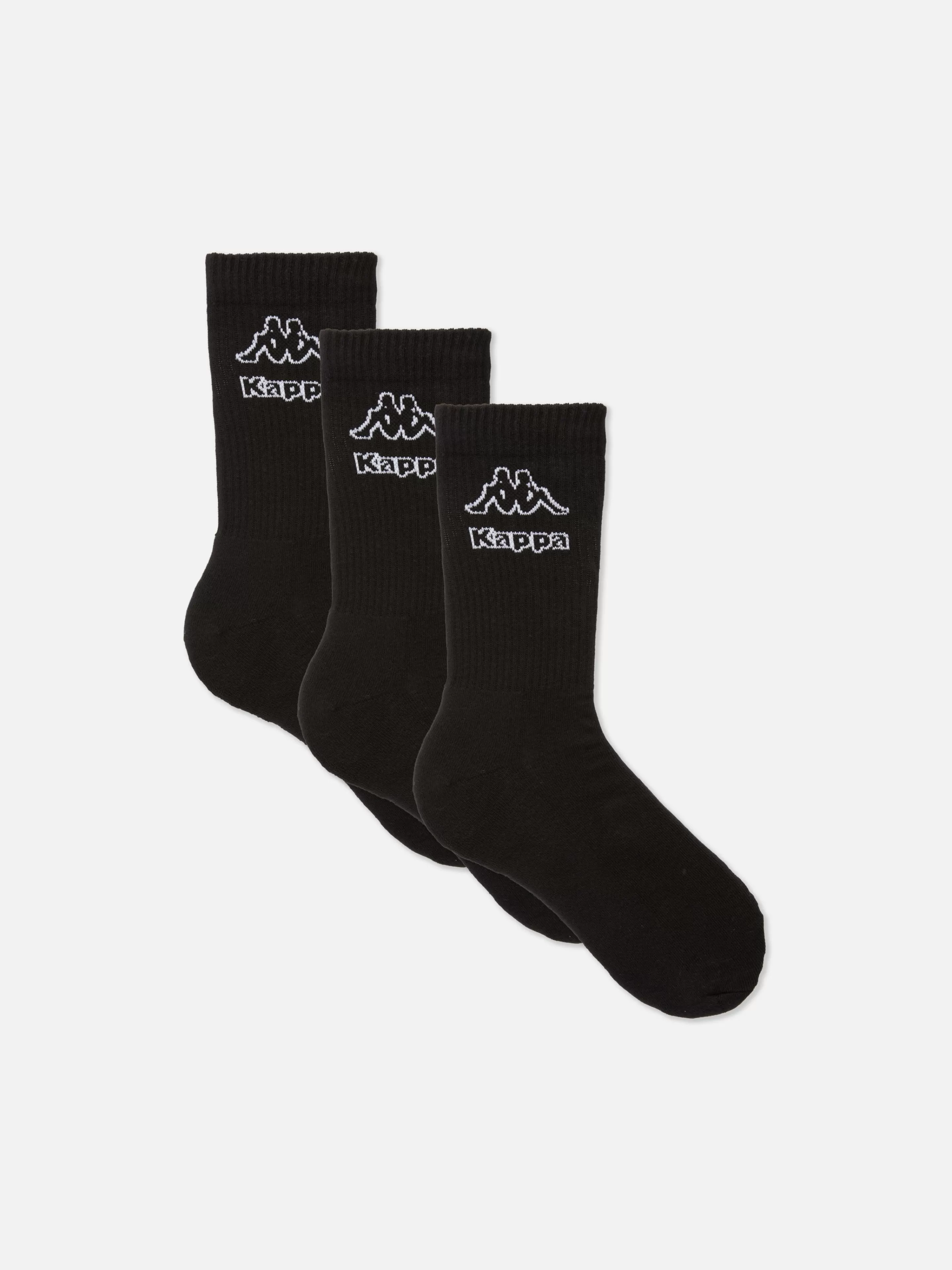 Meias | Roupa De Desporto*Primark Pack 3 Pares Meias Logótipo Kappa X Preto