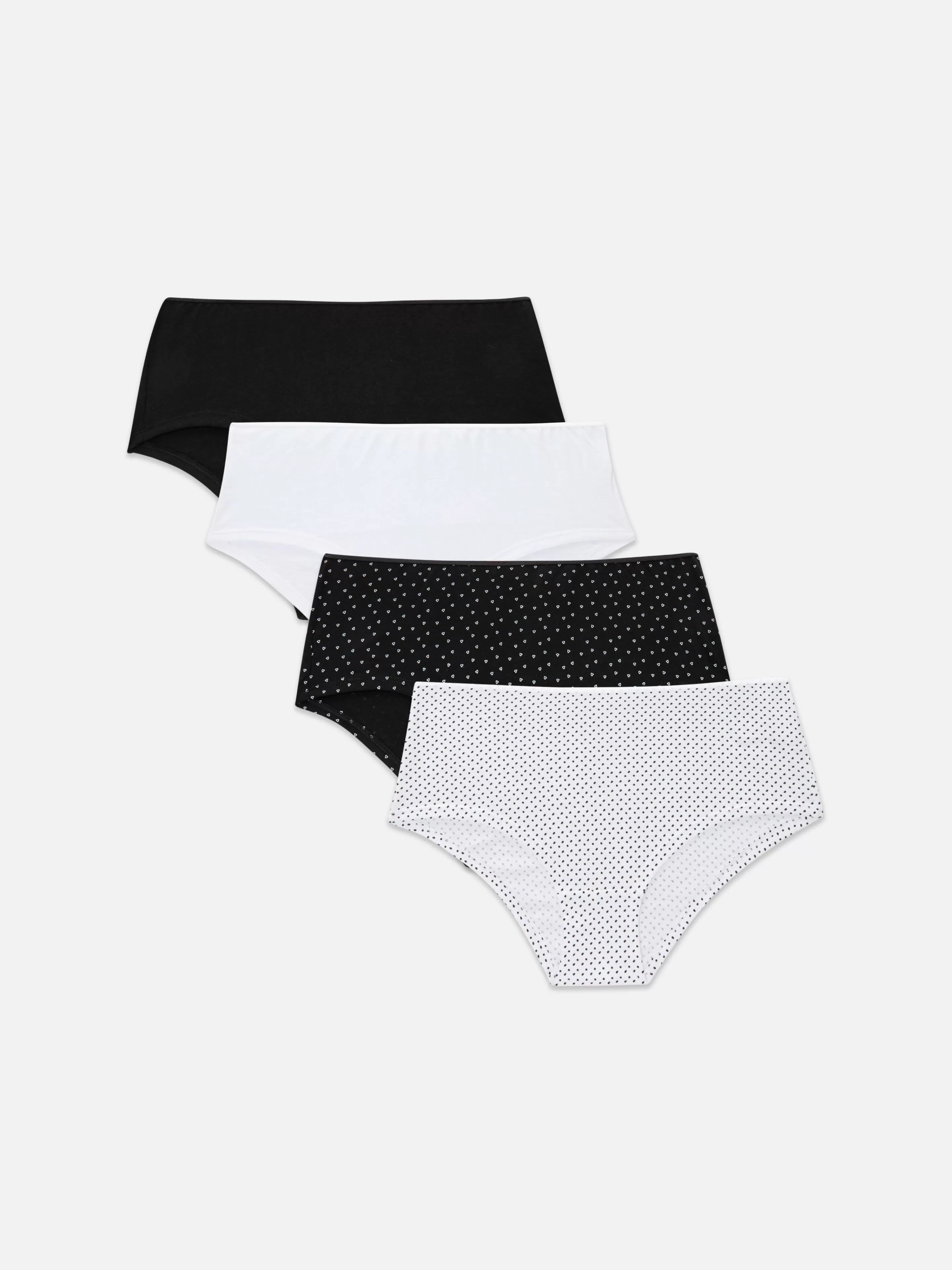 Cuecas*Primark Pack 4 Boxers Cintura Média Sortidos Preto