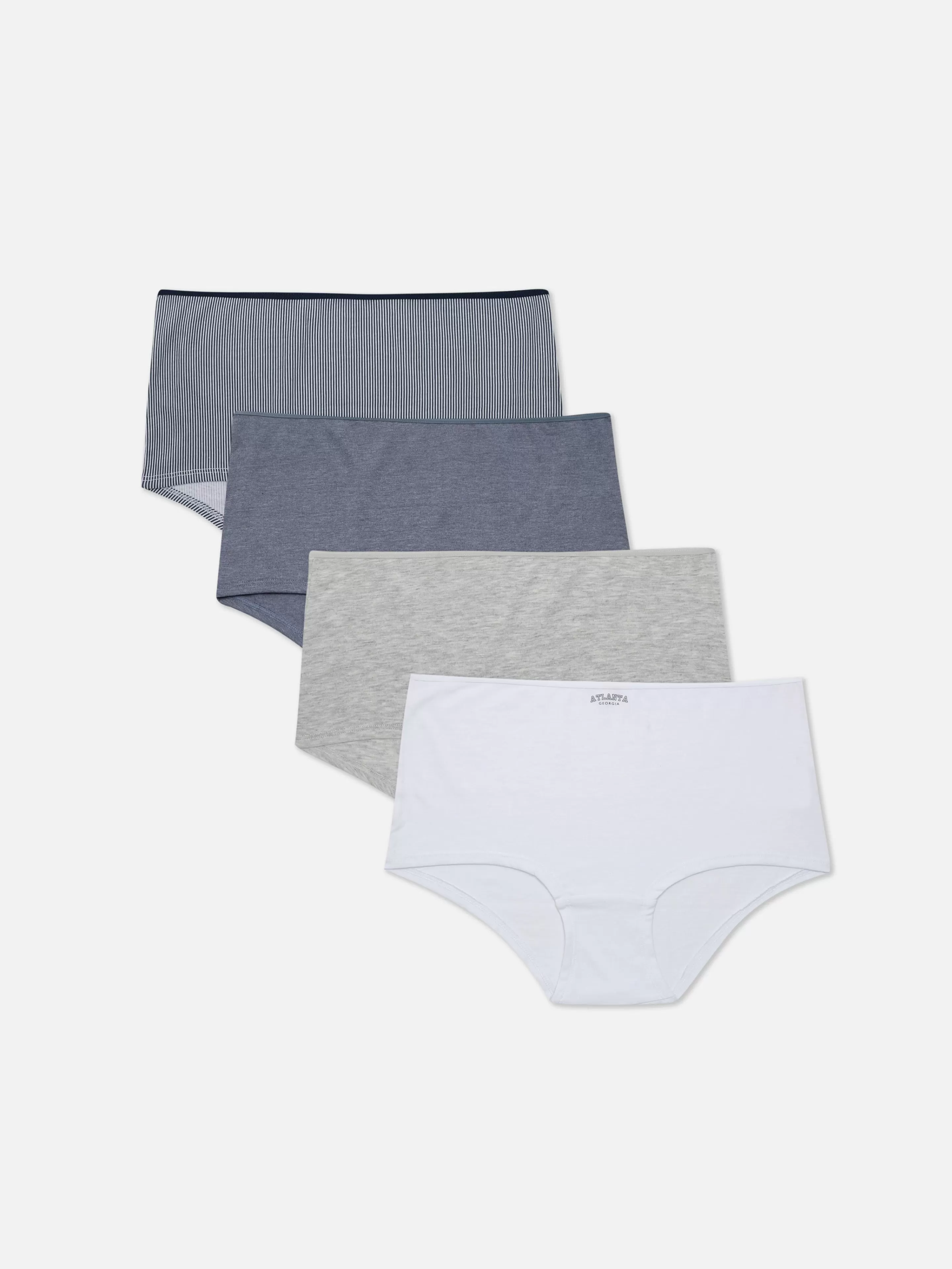 Cuecas*Primark Pack 4 Boxers Uso Diário Sortidos Azul-claro