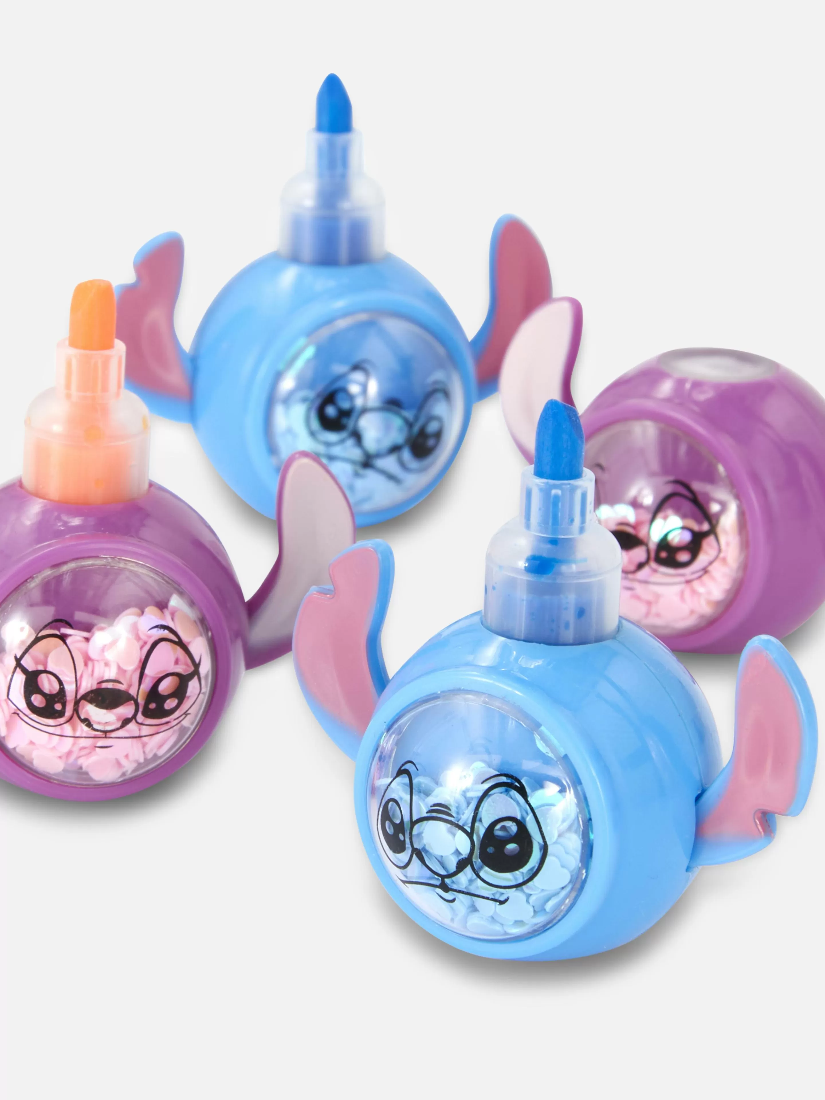Canetas E Lápis*Primark Pack 4 Marcadores Empilháveis Disney Stitch Multicolor