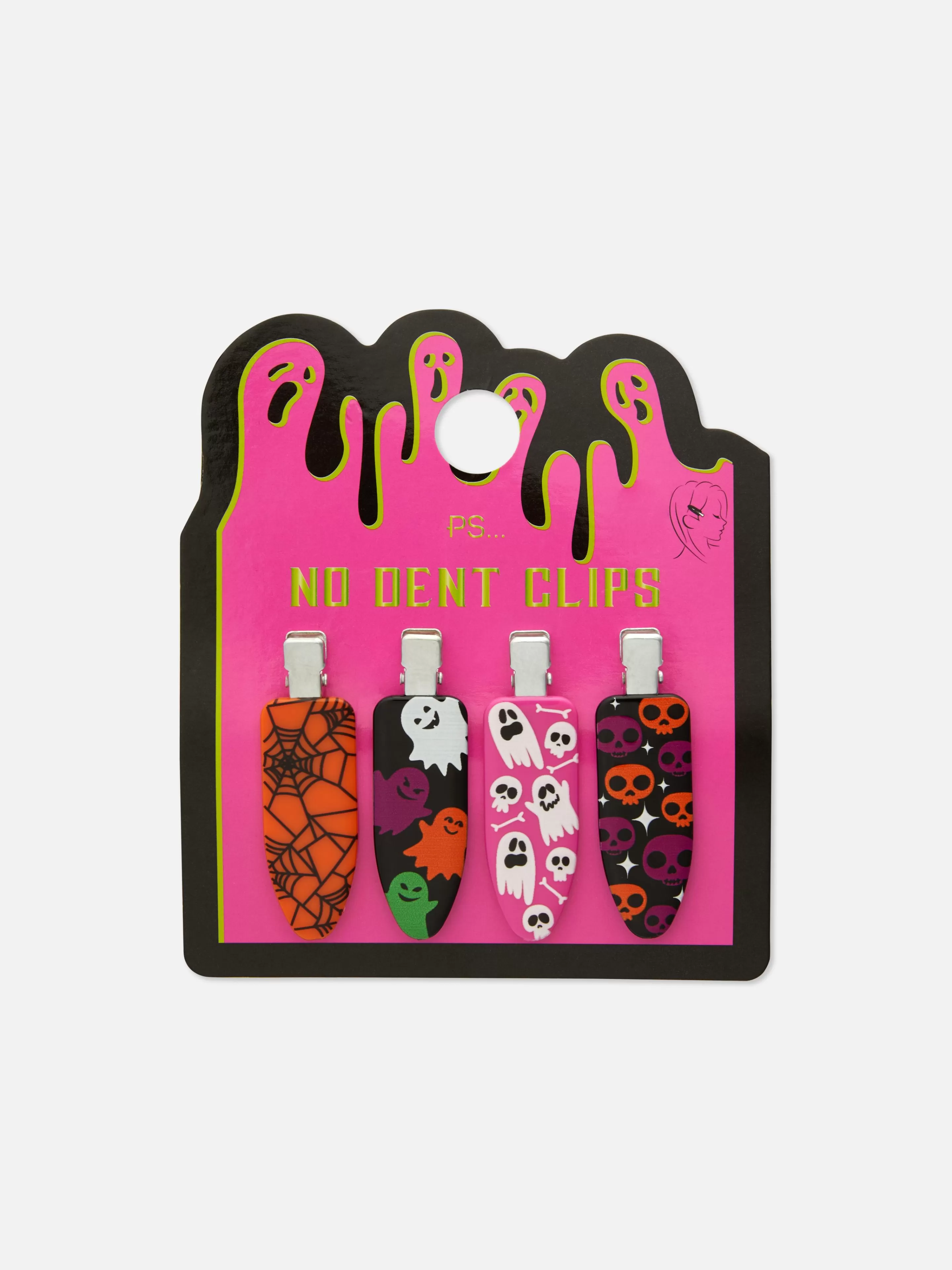Acessórios De Cabelo*Primark Pack 4 Molas Cabelo S/ Marcas Halloween PS... Multicolor