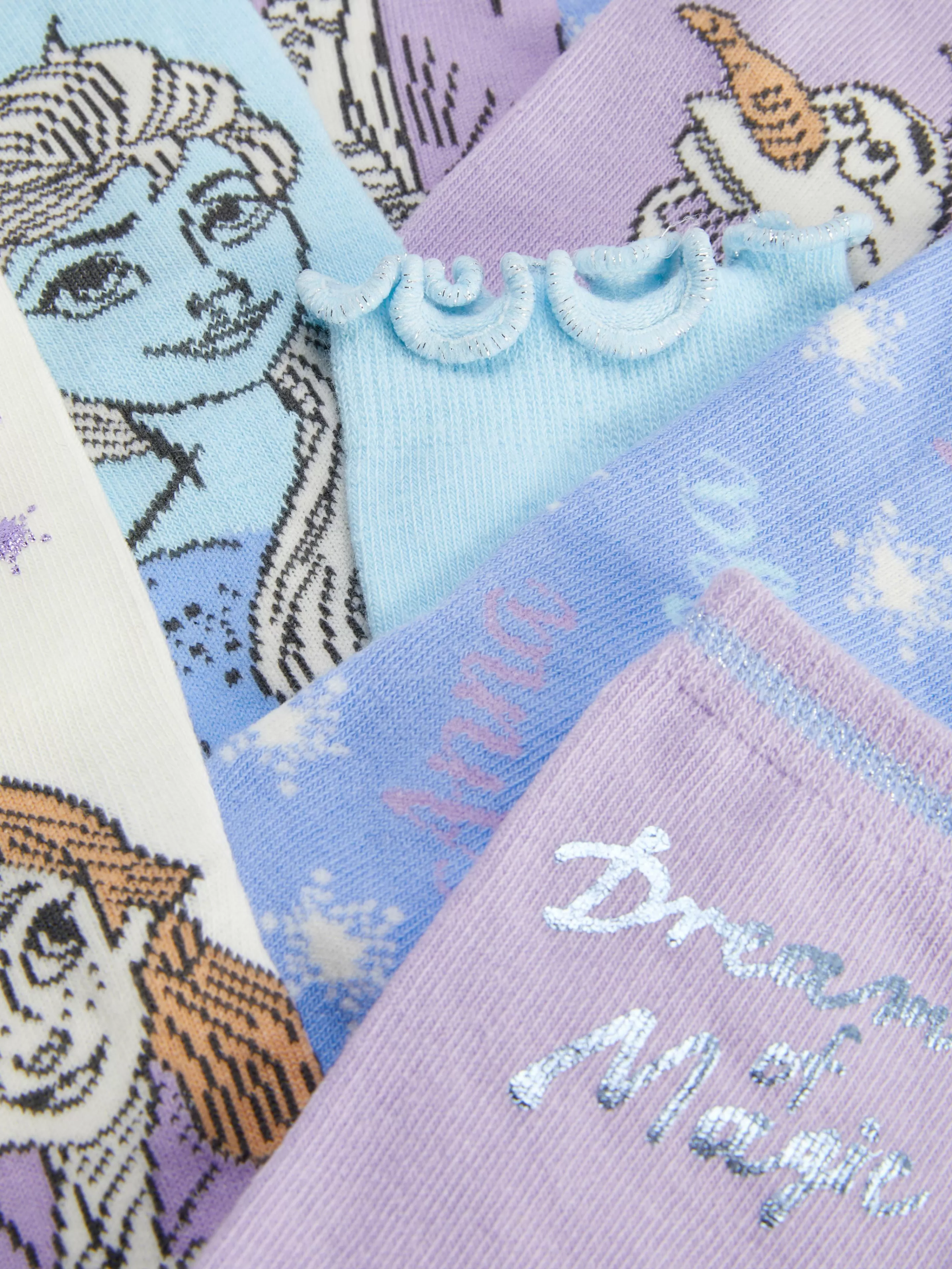 Meias E Collants*Primark Pack 4 Pares Soquetes Disney Frozen Azul