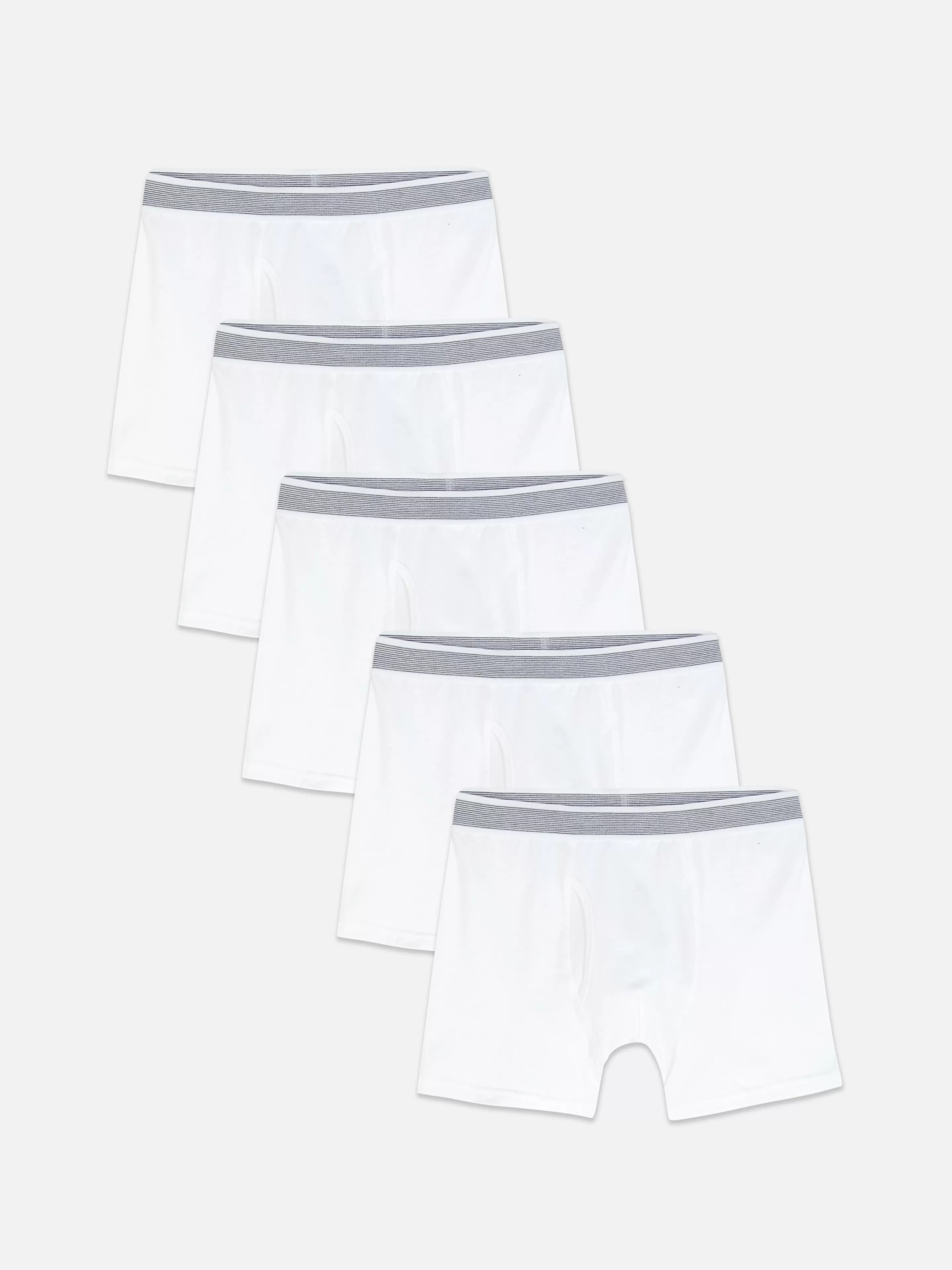 Roupa Interior*Primark Pack 5 Boxers Essenciais Branco