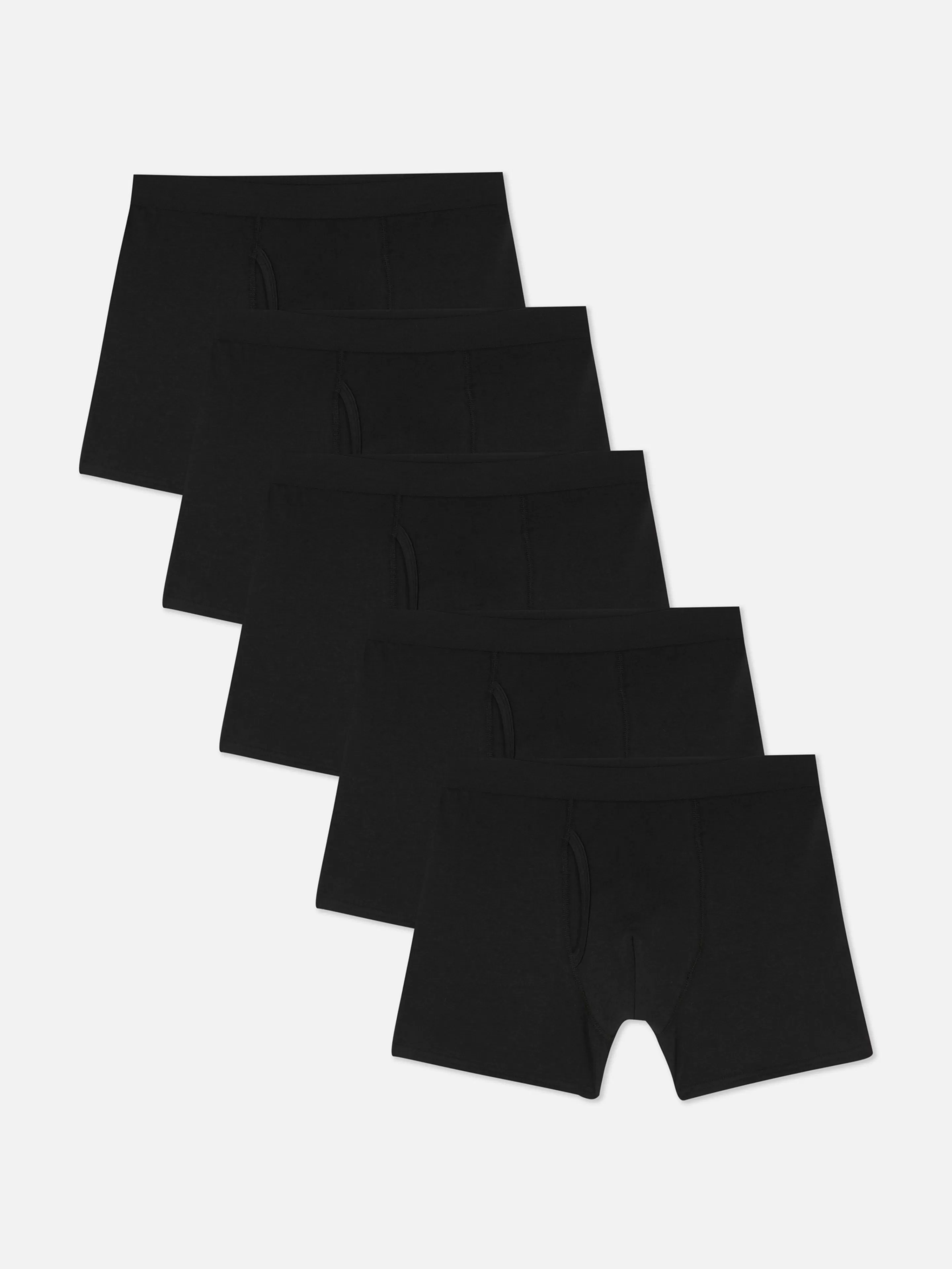 Roupa Interior*Primark Pack 5 Boxers Mistura Modal Preto