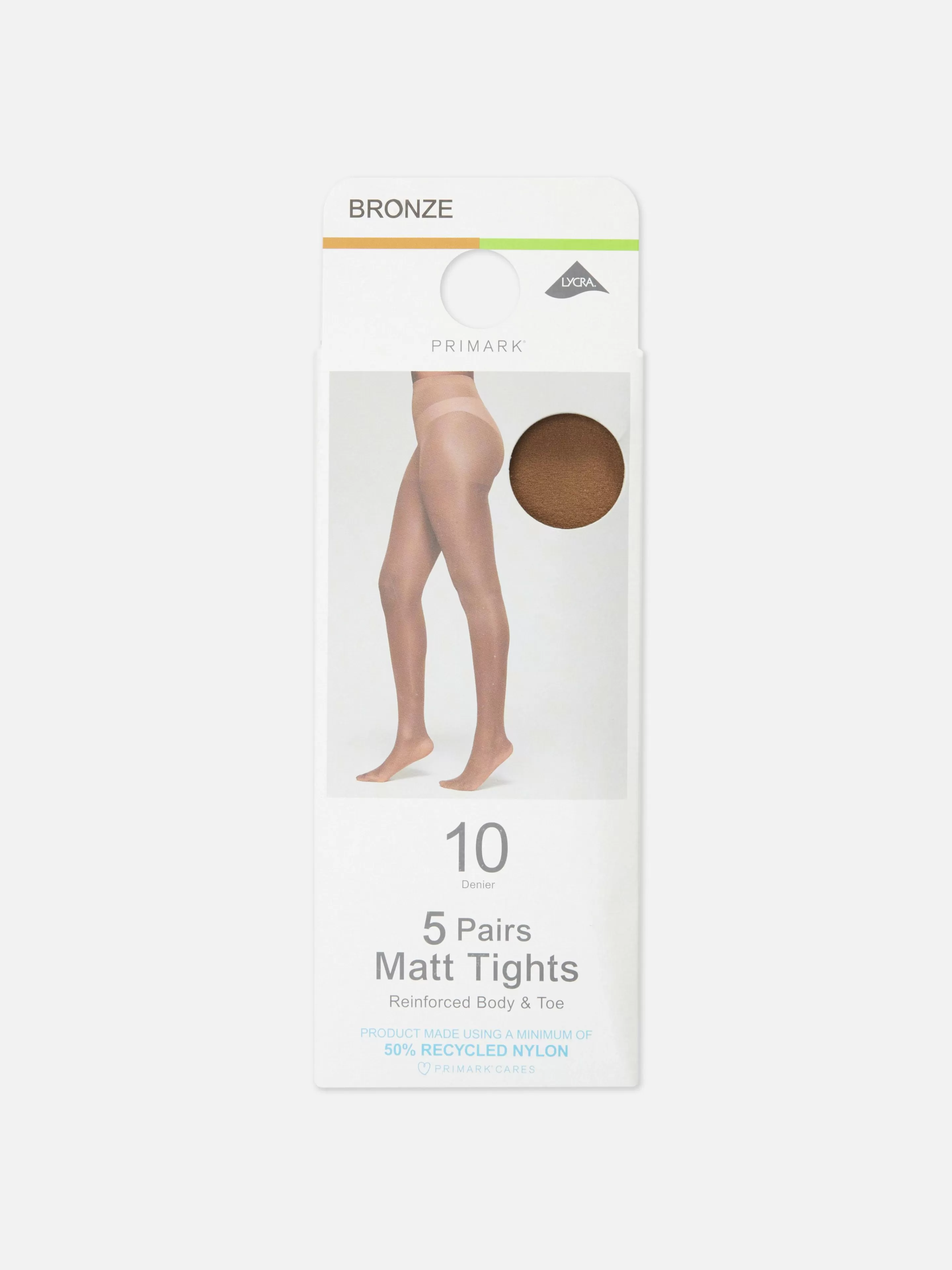 Collants*Primark Pack 5 Collants Mate 10 Denier Bronze