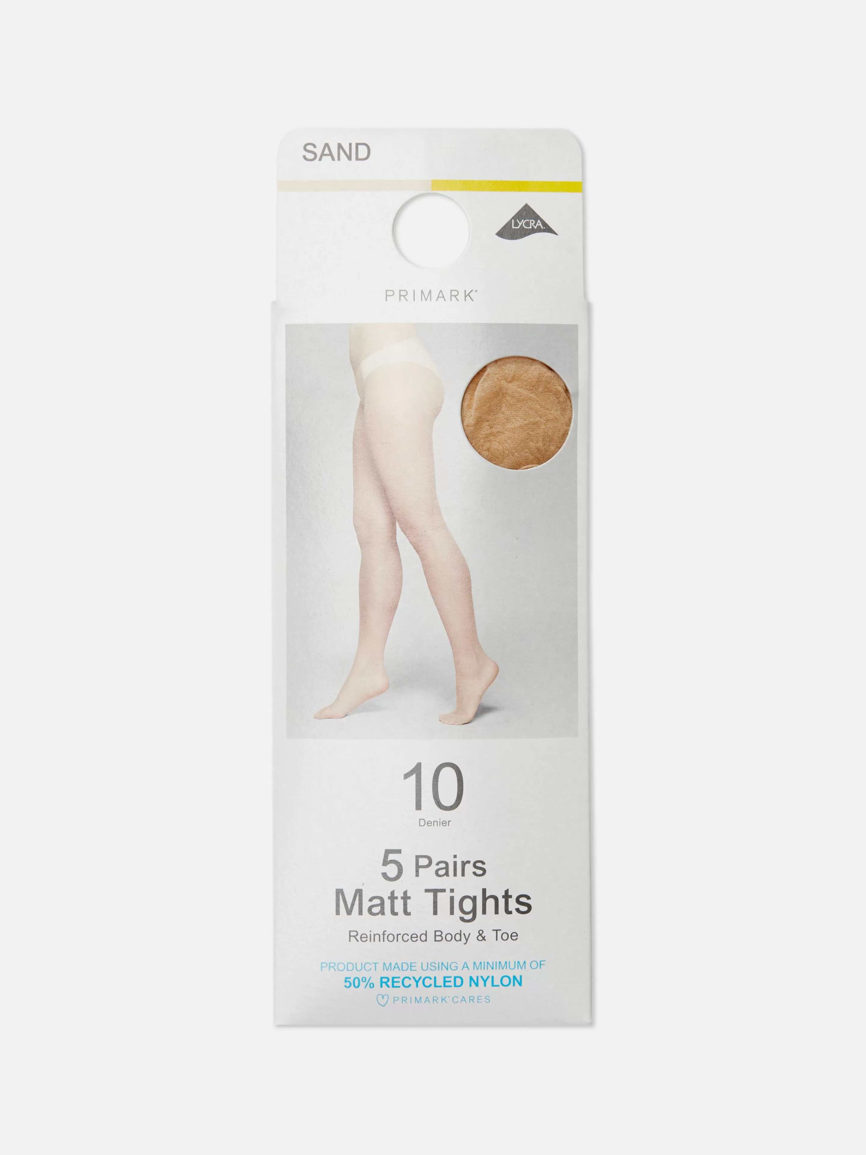 Collants*Primark Pack 5 Collants Mate 10 Denier Areia