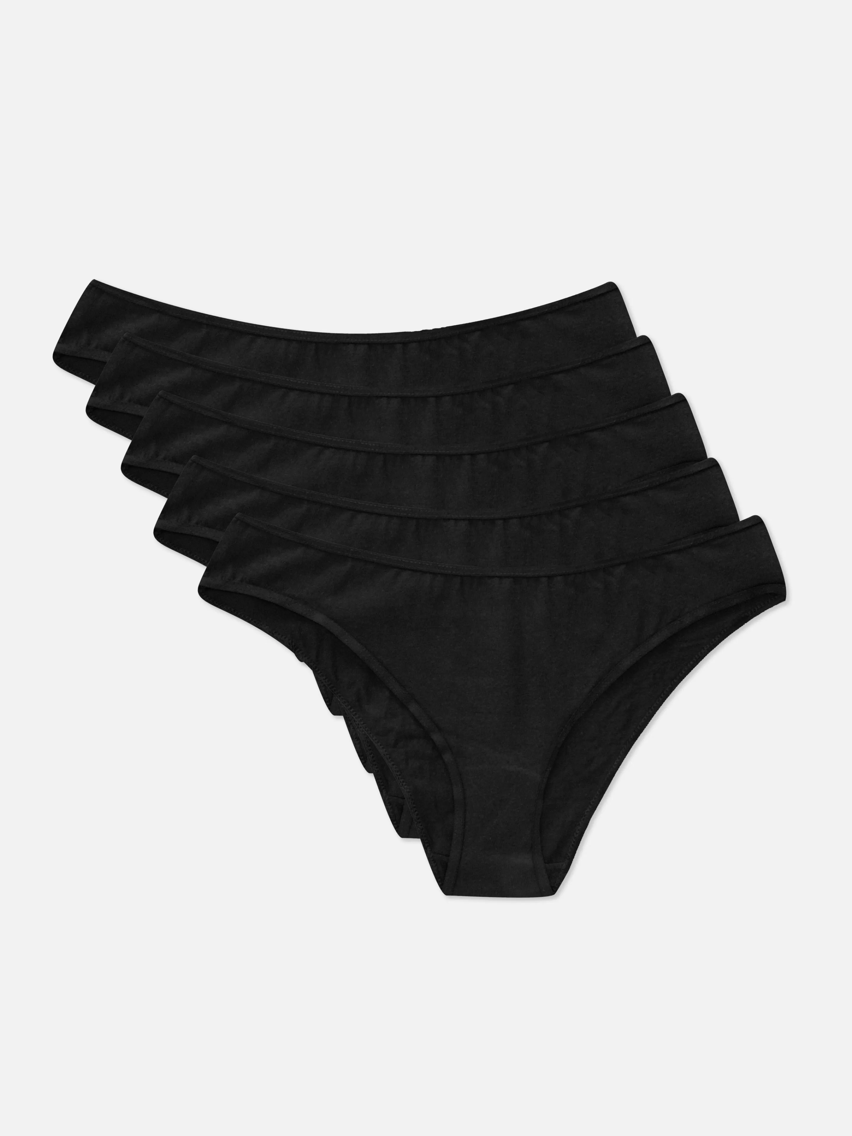 Cuecas*Primark Pack 5 Cuecas Brasileiras Básicas Preto