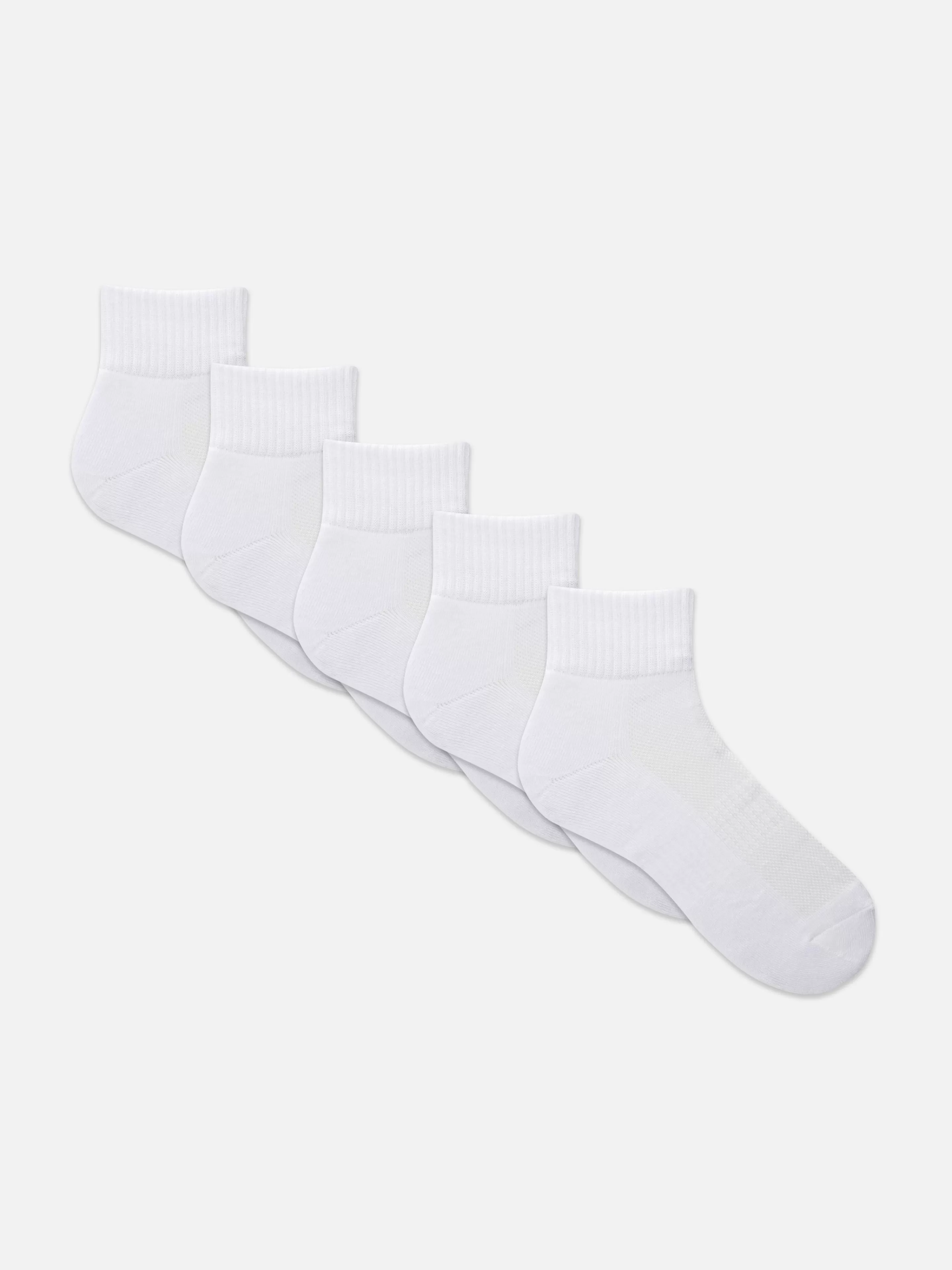 Meias | Roupa De Desporto*Primark Pack 5 Pares Meias Cano Curto Branco