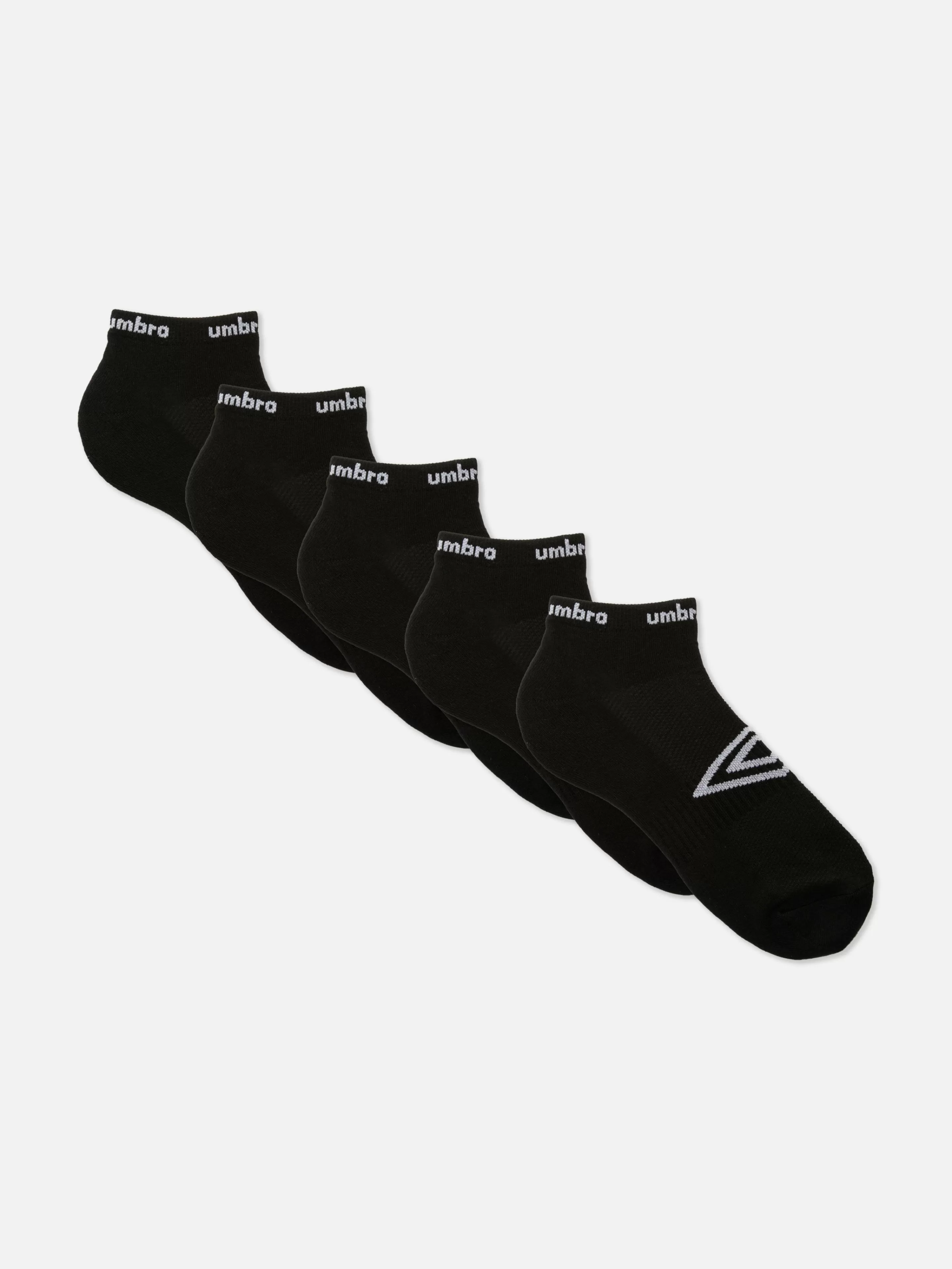 Meias*Primark Pack 5 Pares Meias Desporto Umbro Preto