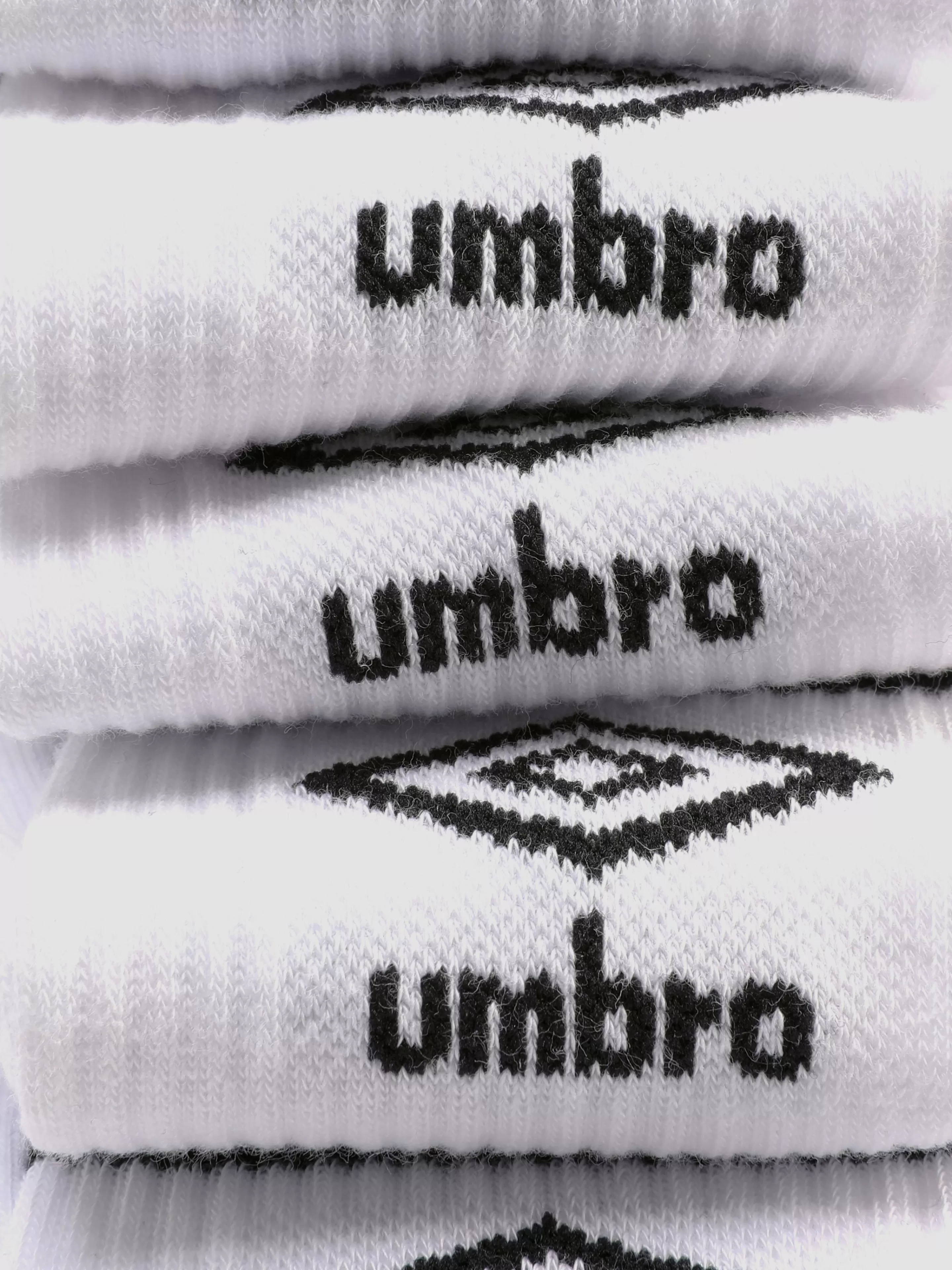 Meias*Primark Pack 5 Pares Meias Desporto Umbro Branco