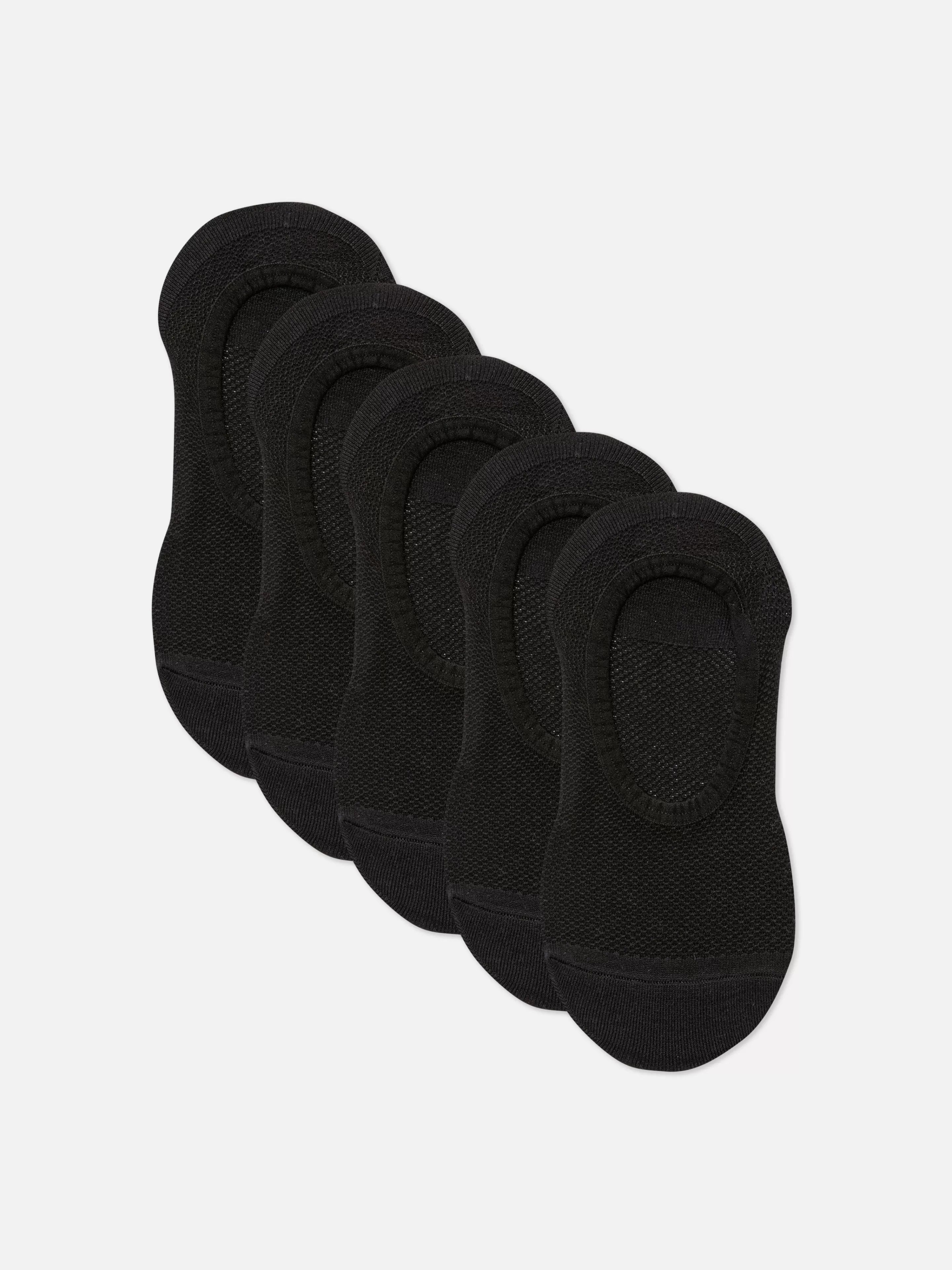 Meias*Primark Pack 5 Pares Pezinhos Desportivos Preto