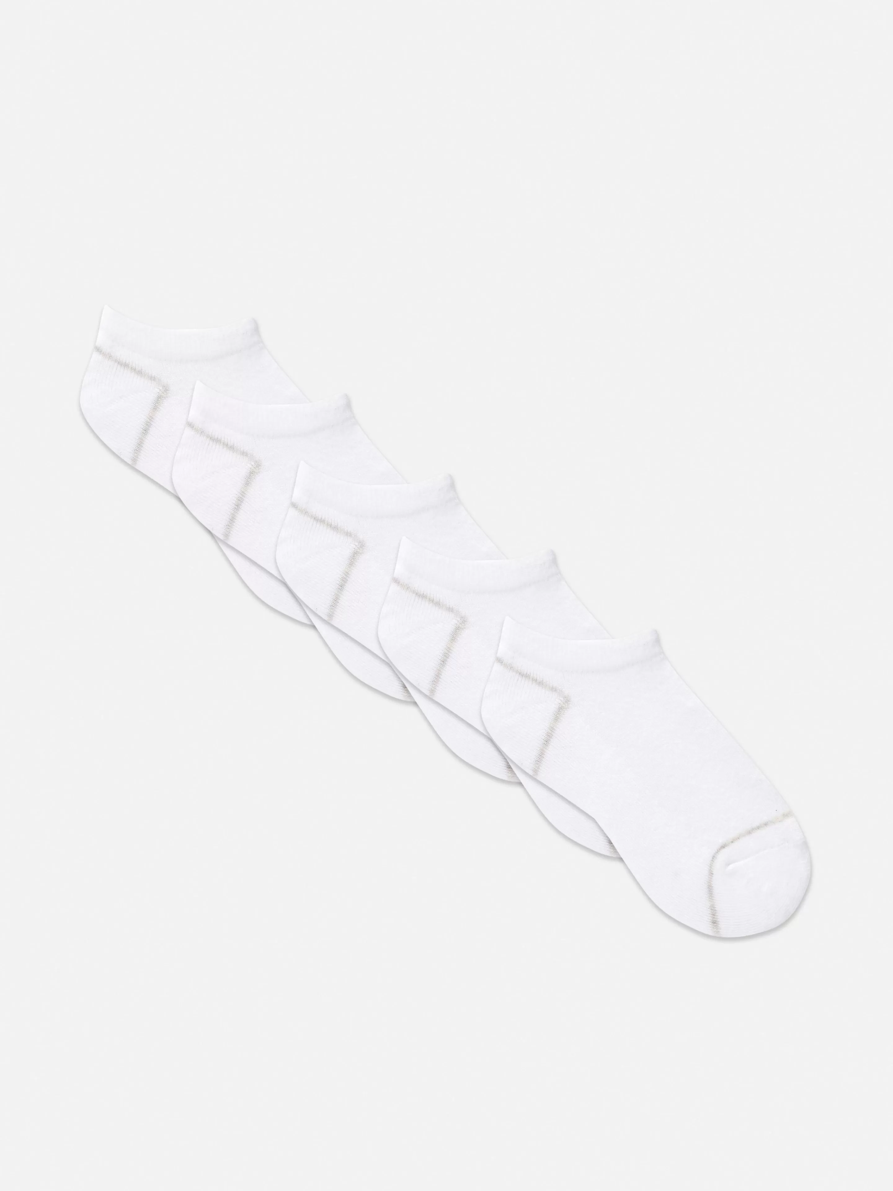 Meias*Primark Pack 5 Pares Soquetes Essenciais Branco