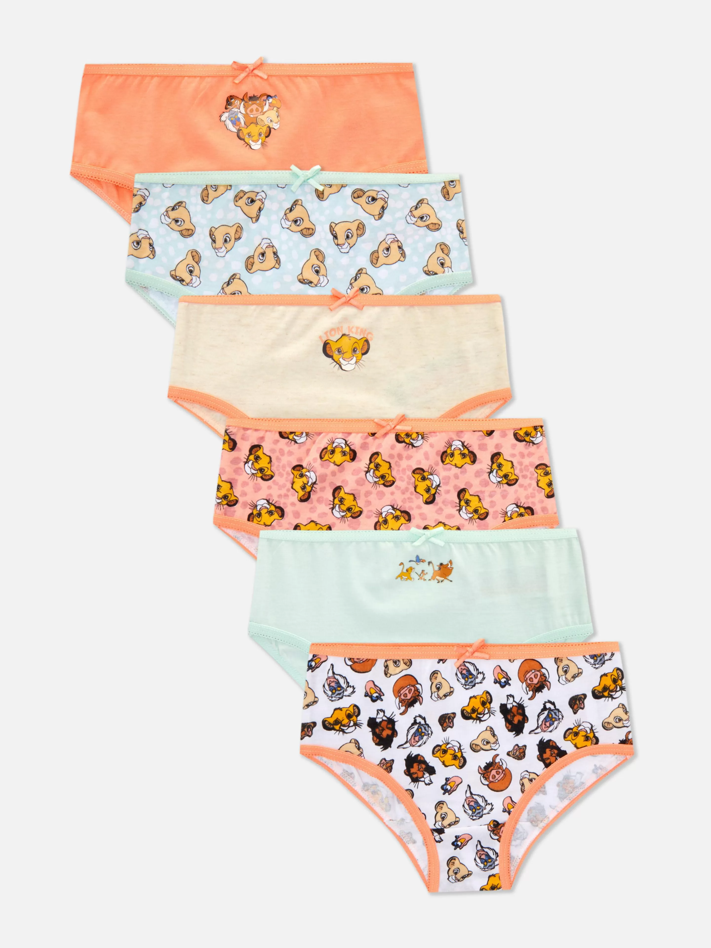 Roupa Interior*Primark Pack 6 Cuecas Disney The Lion King 30.º Aniversário Multicolor