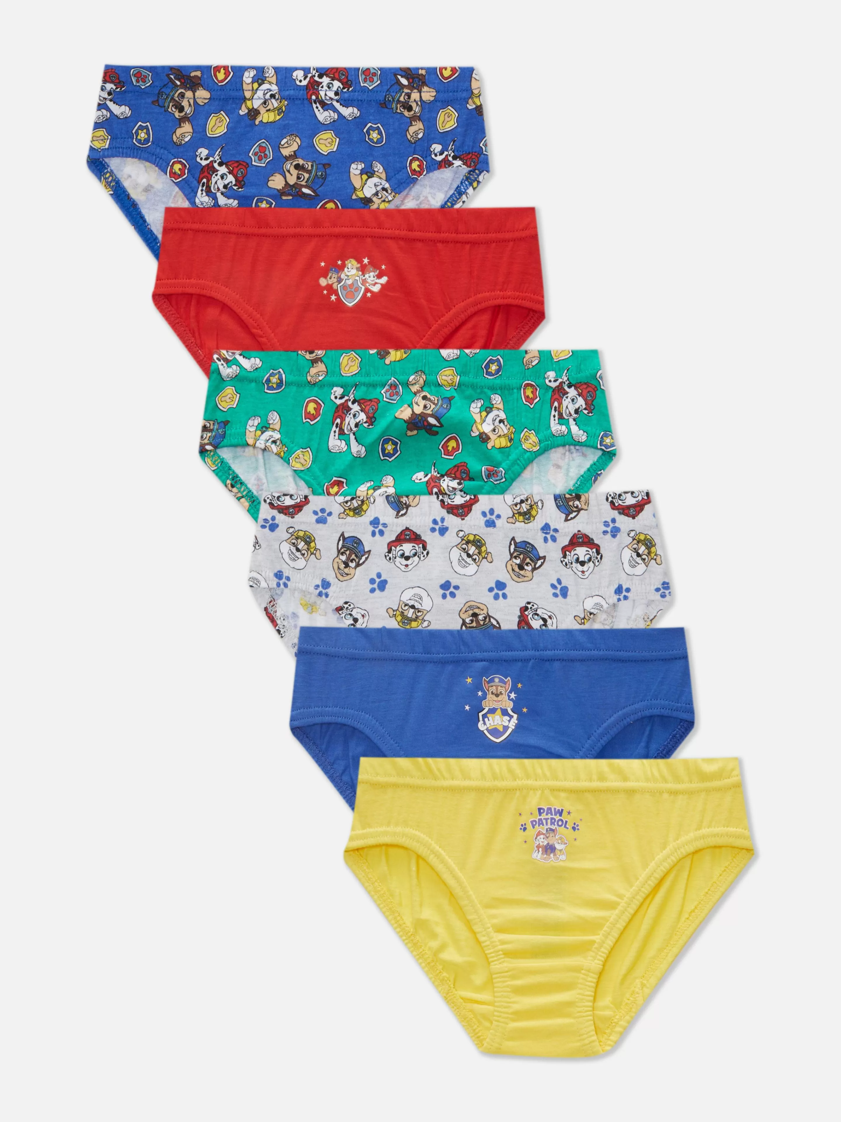 Roupa Interior*Primark Pack 6 Cuecas PAW Patrol Multicolor