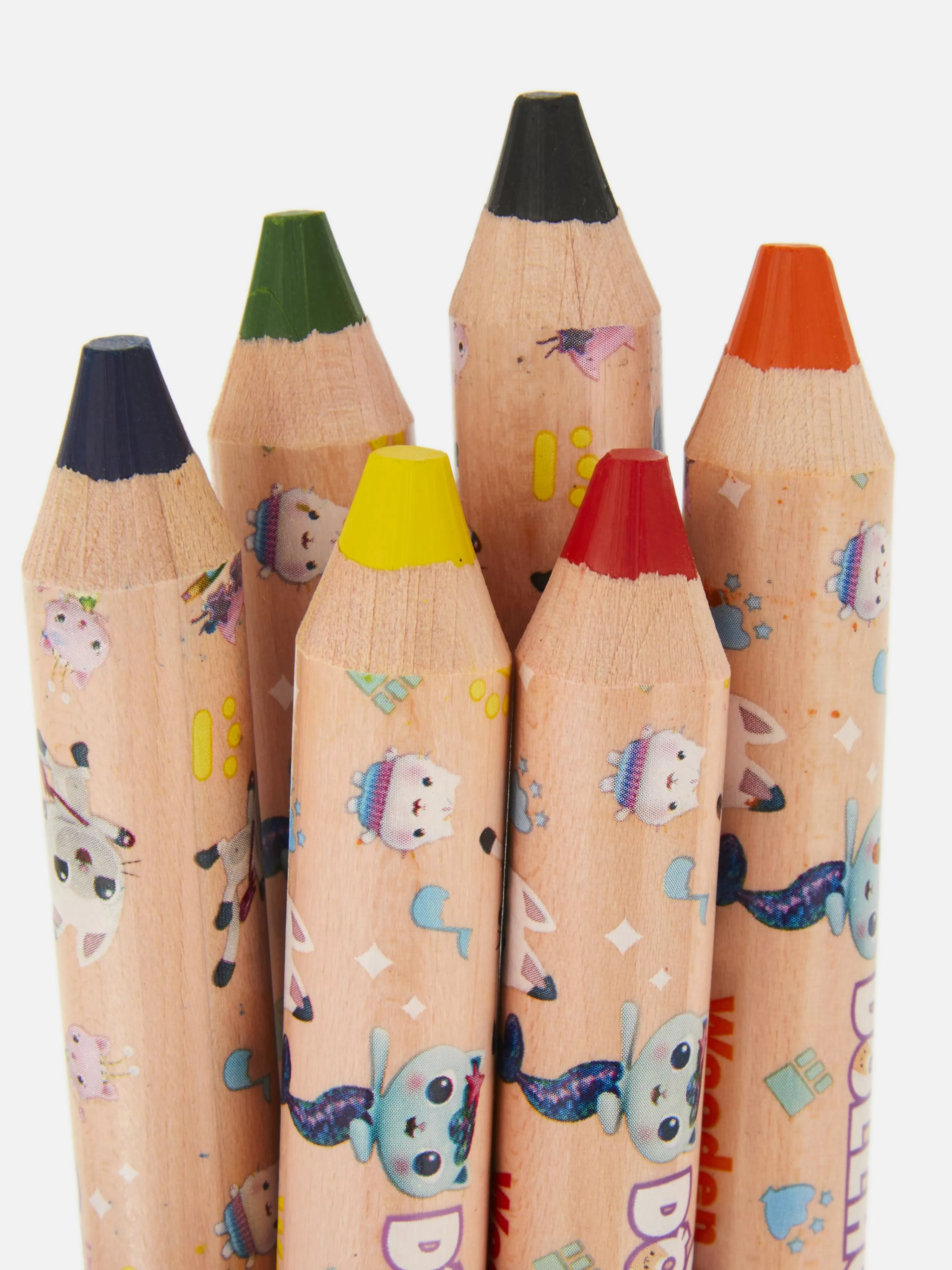 Lápis De Cor*Primark Pack 6 Lápis Cor Casa De Bonecas Da Gabby Azul