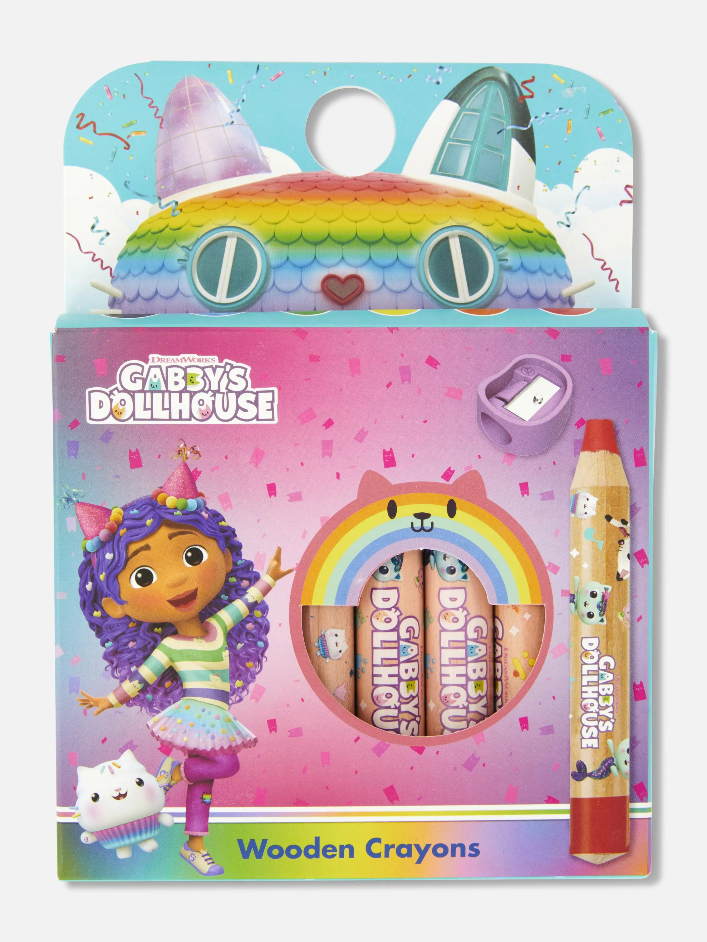 Lápis De Cor*Primark Pack 6 Lápis Cor Casa De Bonecas Da Gabby Azul