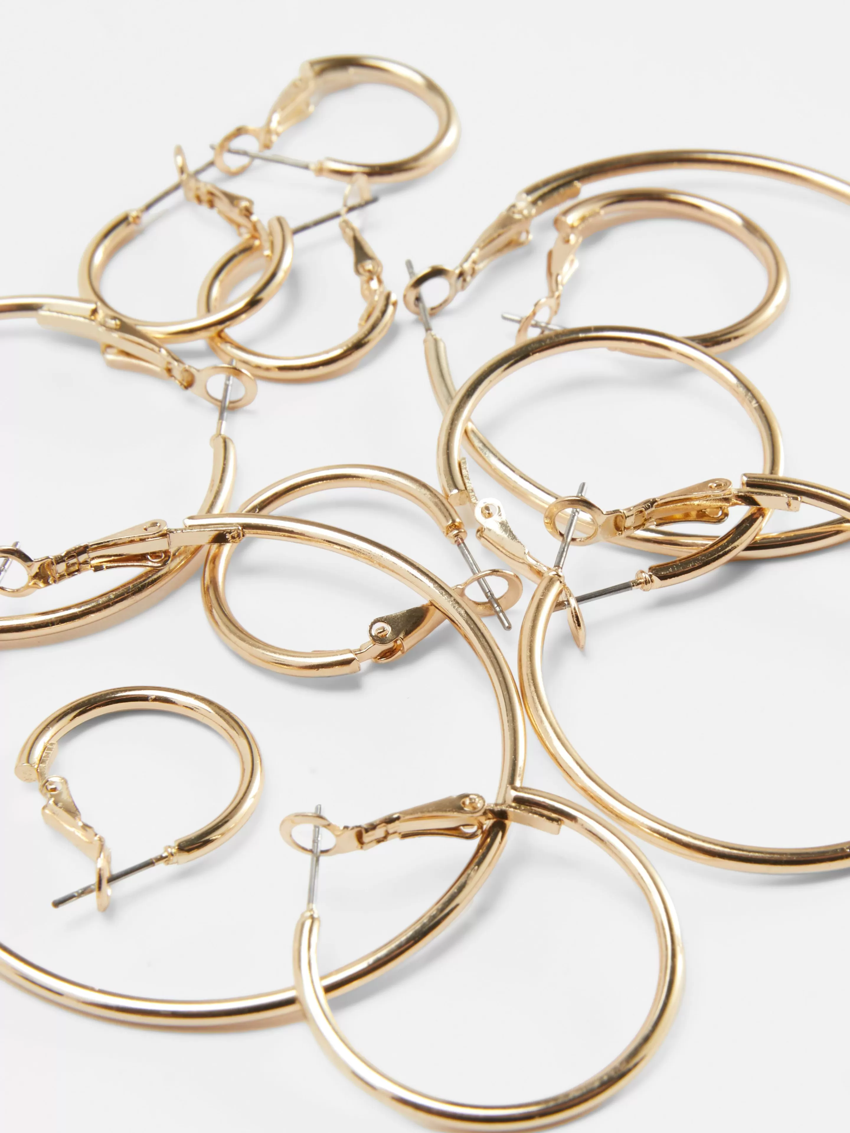Bijutaria*Primark Pack 6 Pares Argolas Tamanhos Sortidos Amarelo