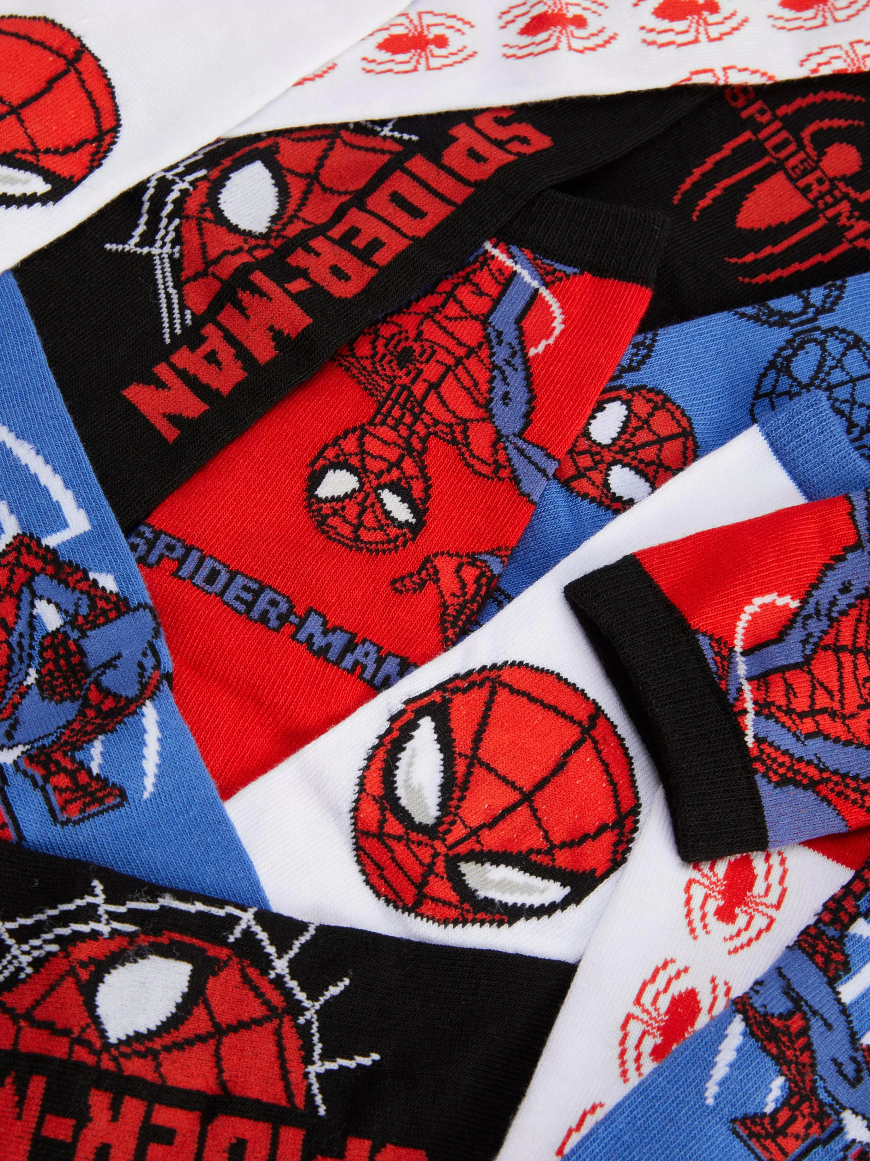 Meias*Primark Pack 7 Pares Soquetes Marvel Homem-Aranha Multicolor