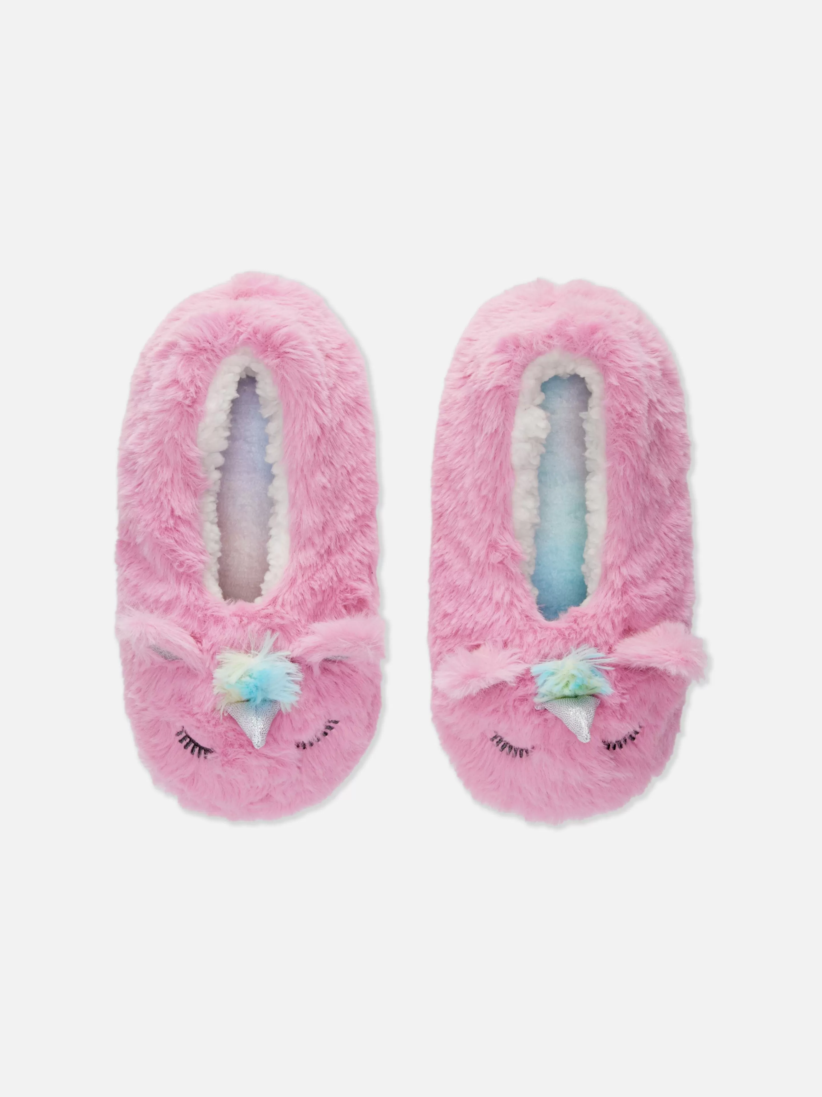 Meias E Collants*Primark Pantufas Estilo Pezinhos Unicórnio Cor-de-rosa